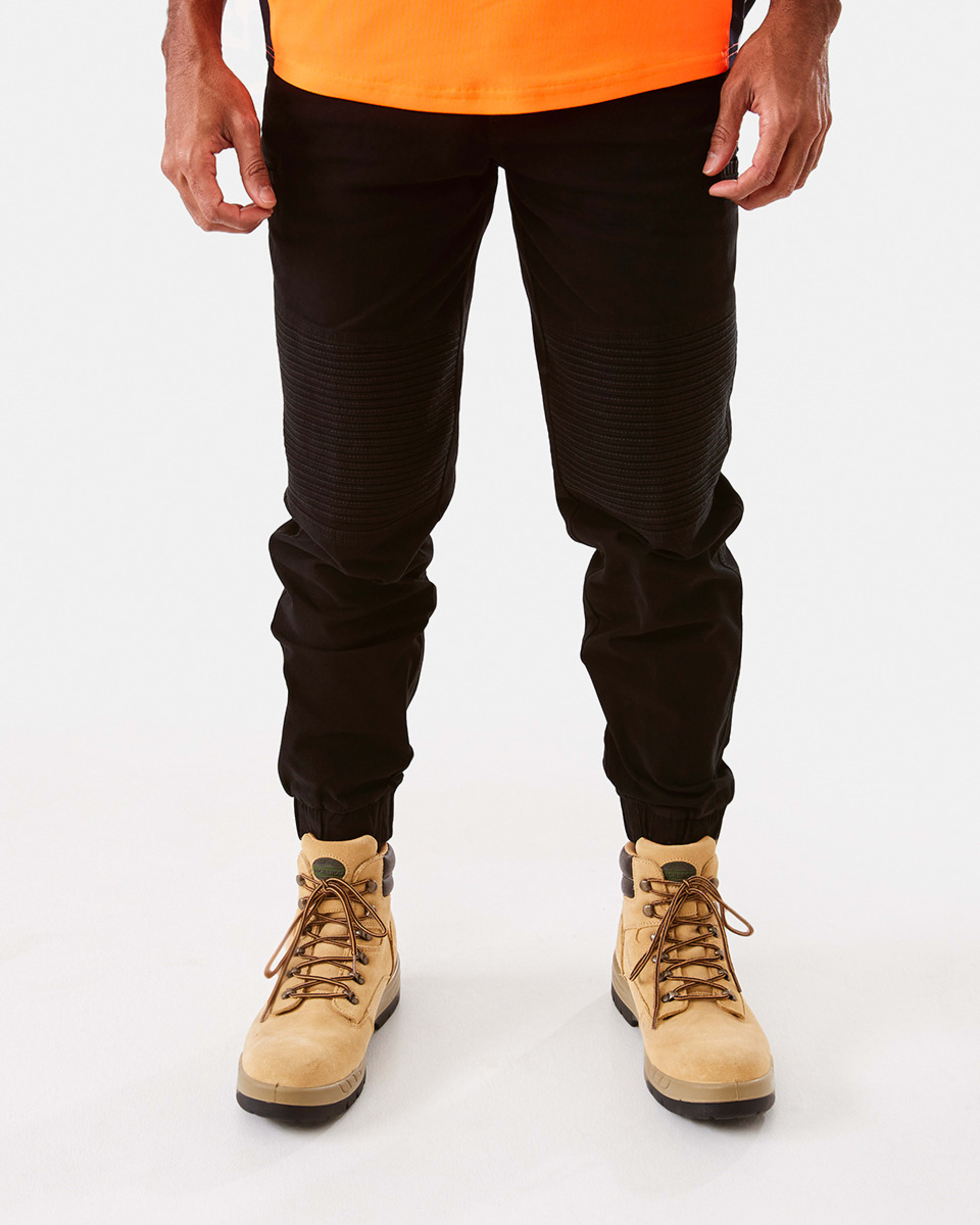 1 Workwear Industrial Moto Joggers Black, 1 of 8