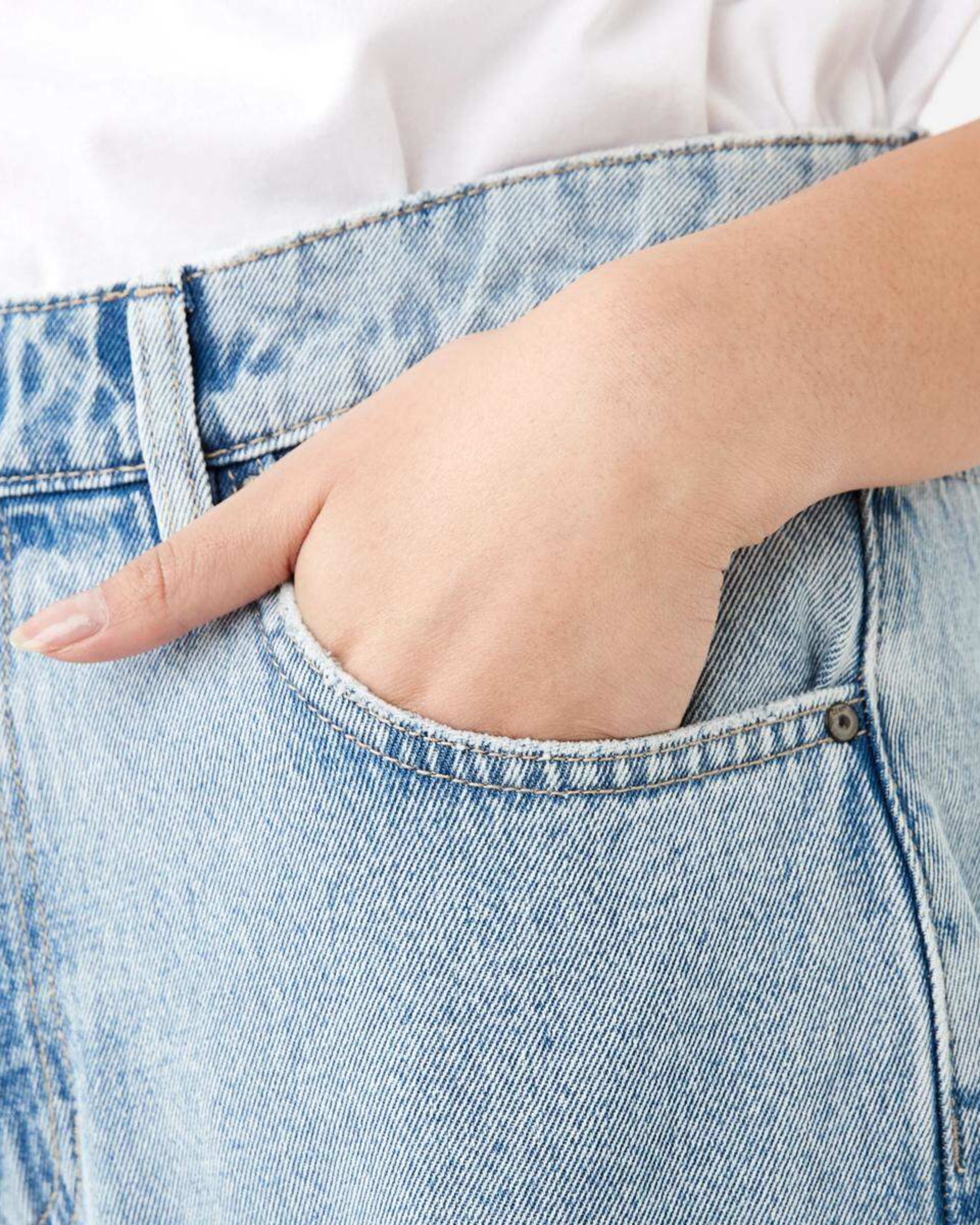 6 Wide Leg Jeans LIGHT WASH DENIM, 6 of 9