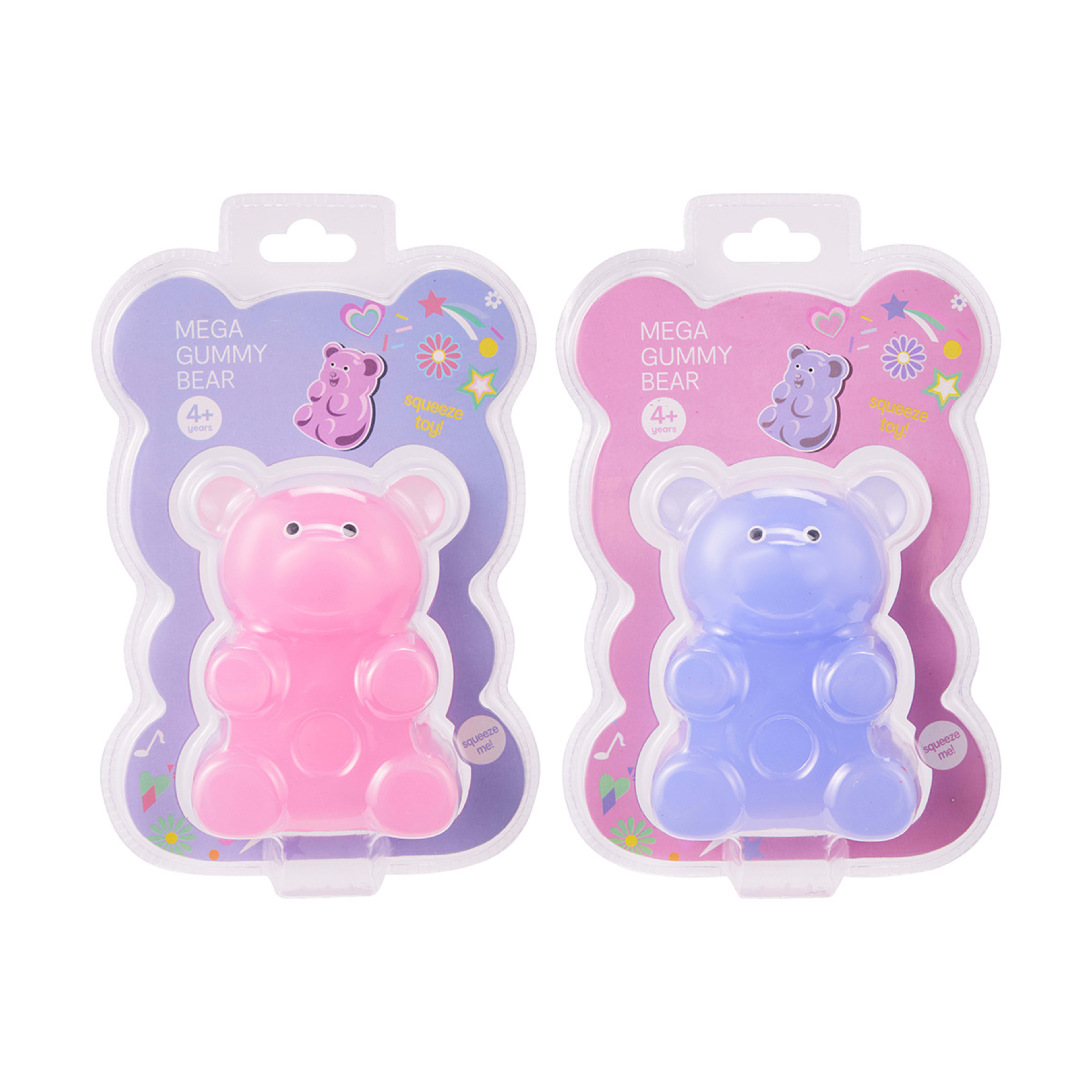 1 Mega Gummy Bear Squeeze Toy - Assorted