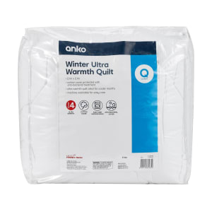 Winter Ultra Warmth Quilt - Queen Bed, White