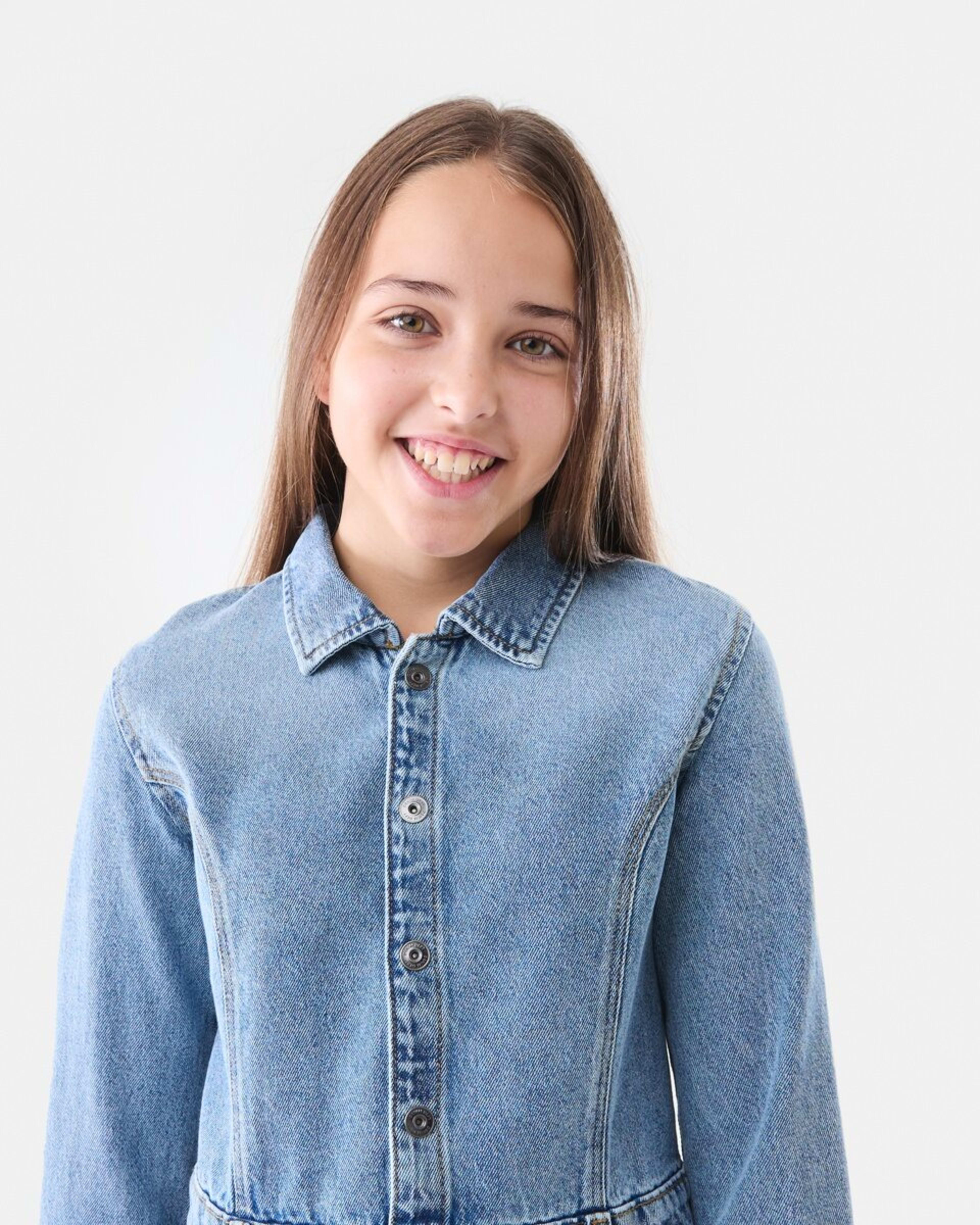 3 Denim Dress Mid Denim, 3 of 6
