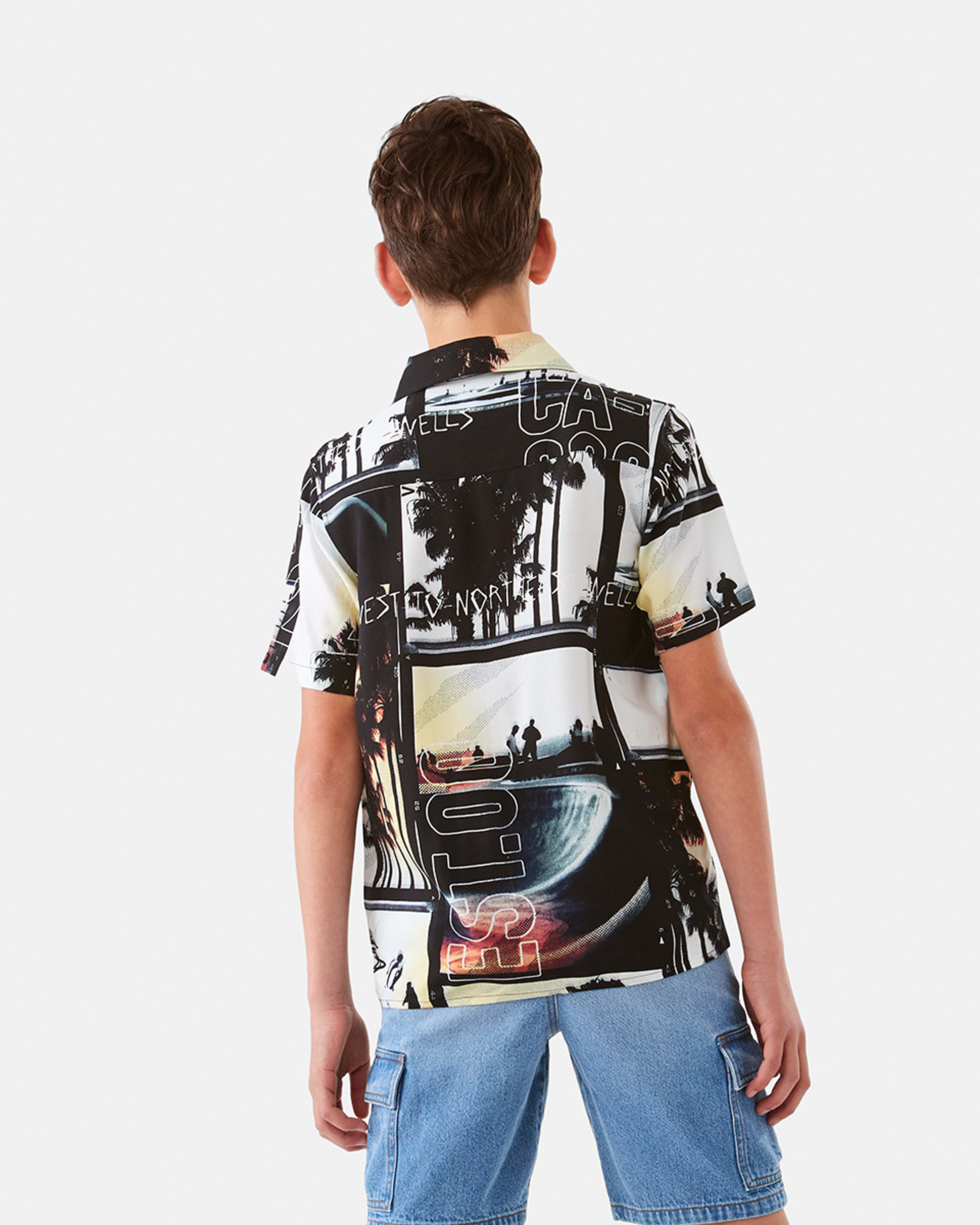 2 Short Sleeve Resort Shirt Wht Plmskt, 2 of 9
