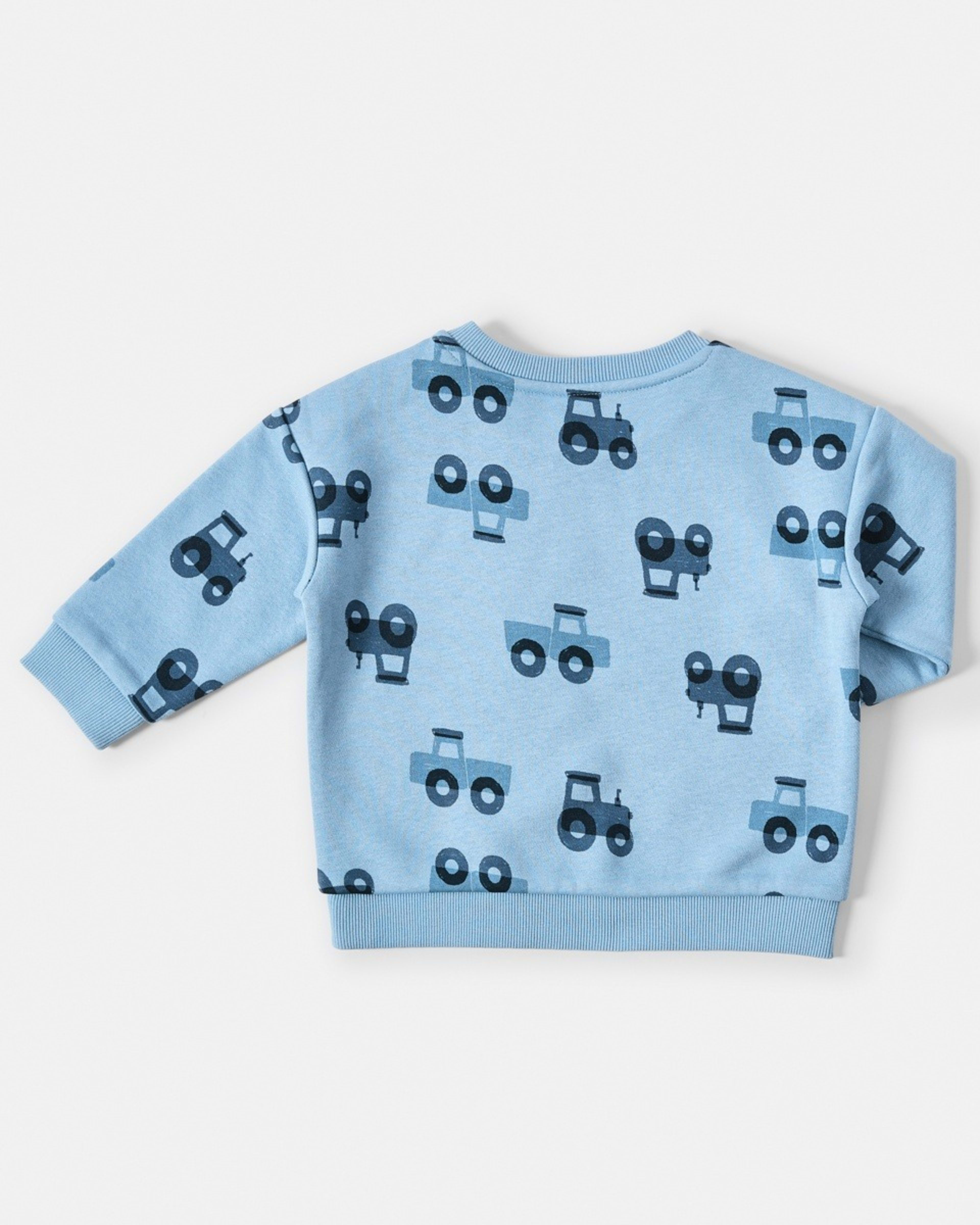 2 Drop Shoulder Sweatshirt Blu Trctr, 2 of 3