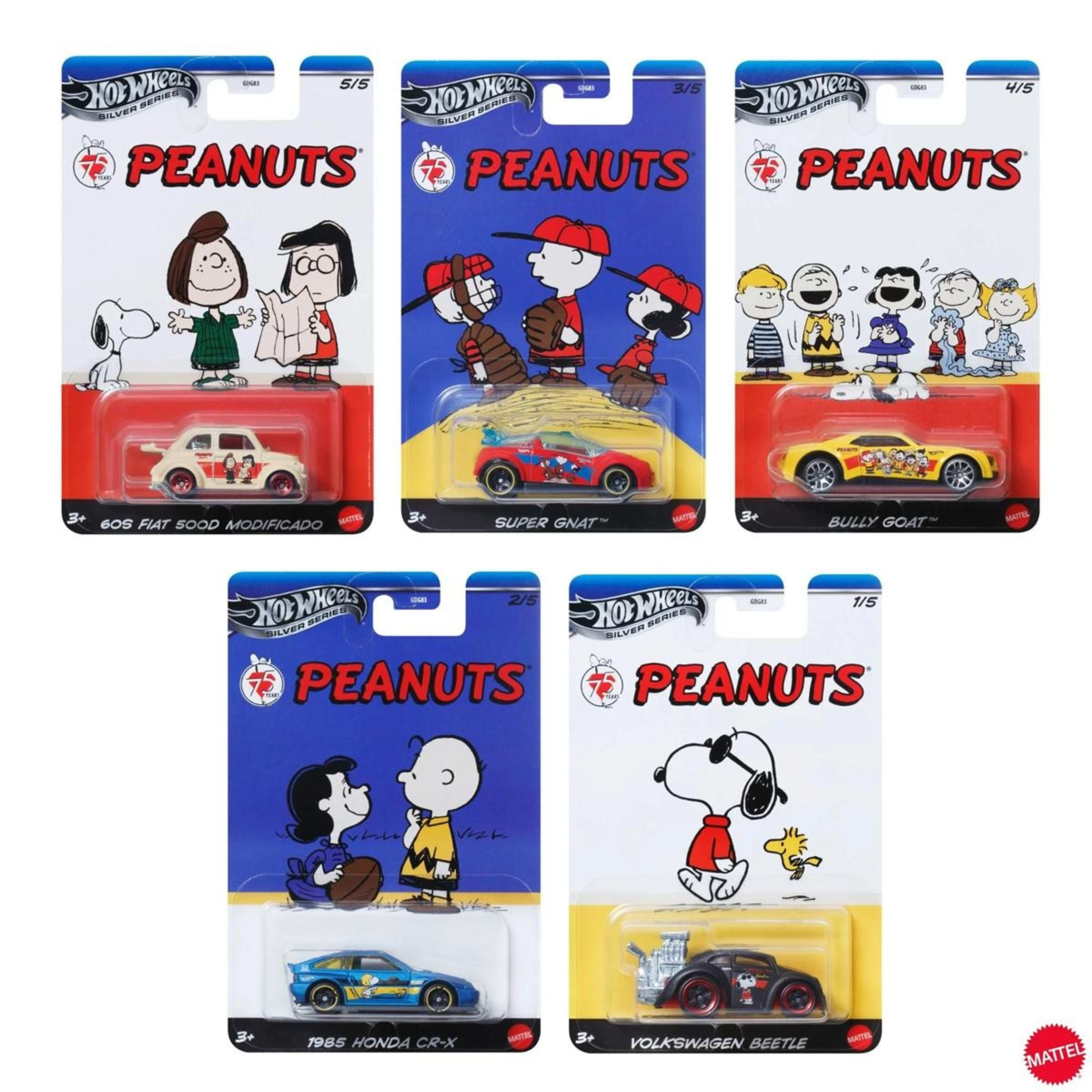 1 Hot Wheels Silver Series Peanuts Car - Assorted, 1 of 6