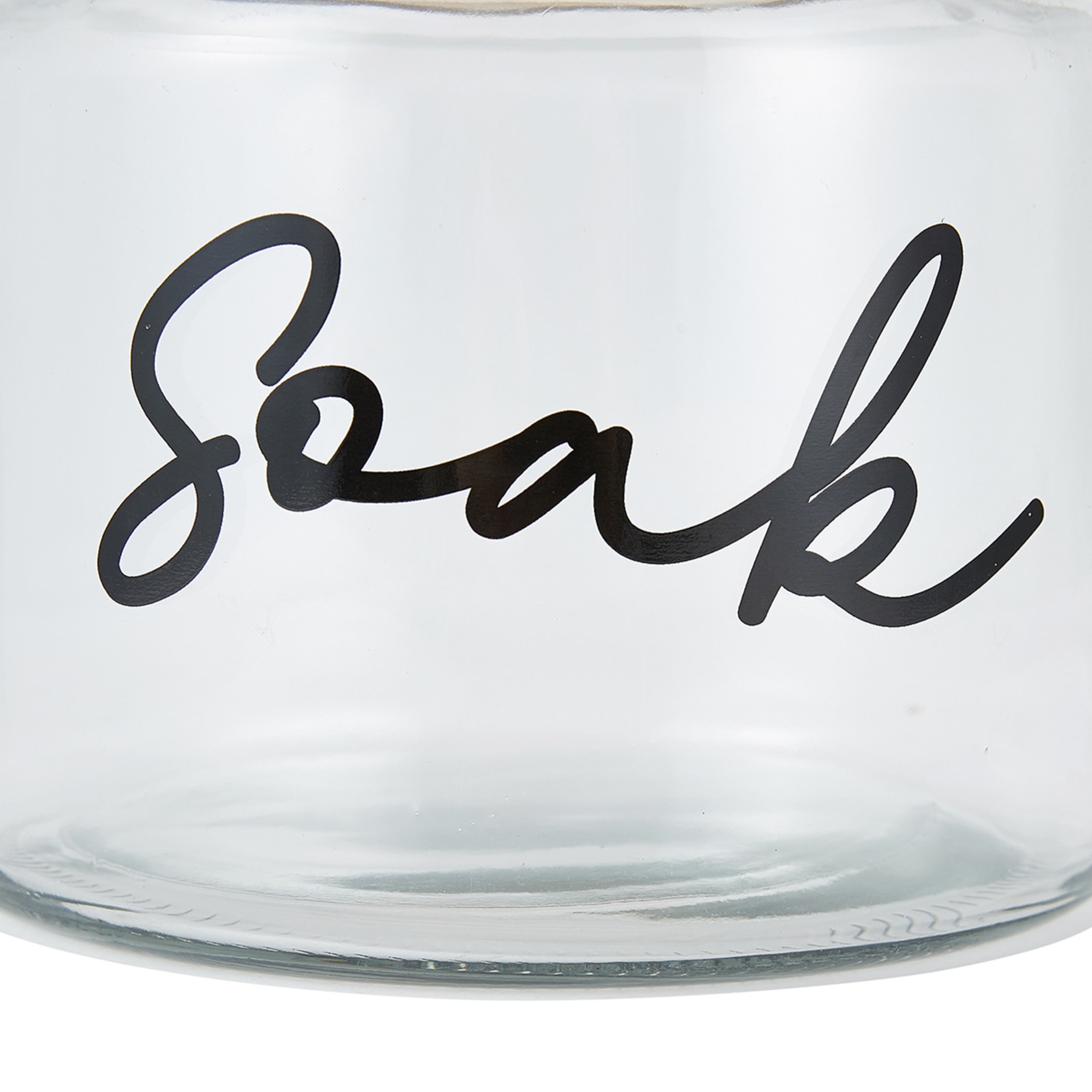 2.6L Glass Soak Jar with Bamboo Lid Kmart