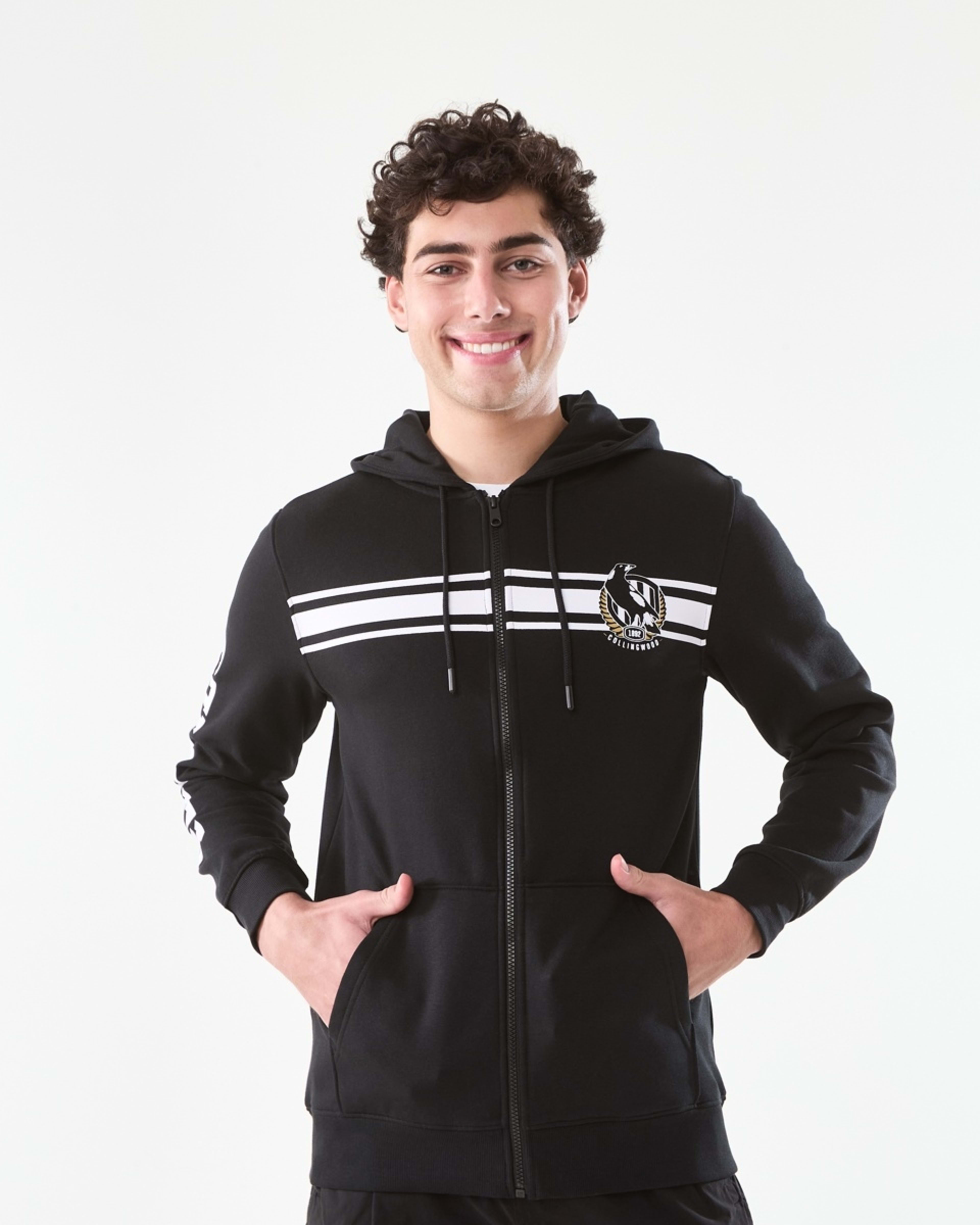 3 AFL Adult Zip Through Hoodie Collwood, 3 of 10