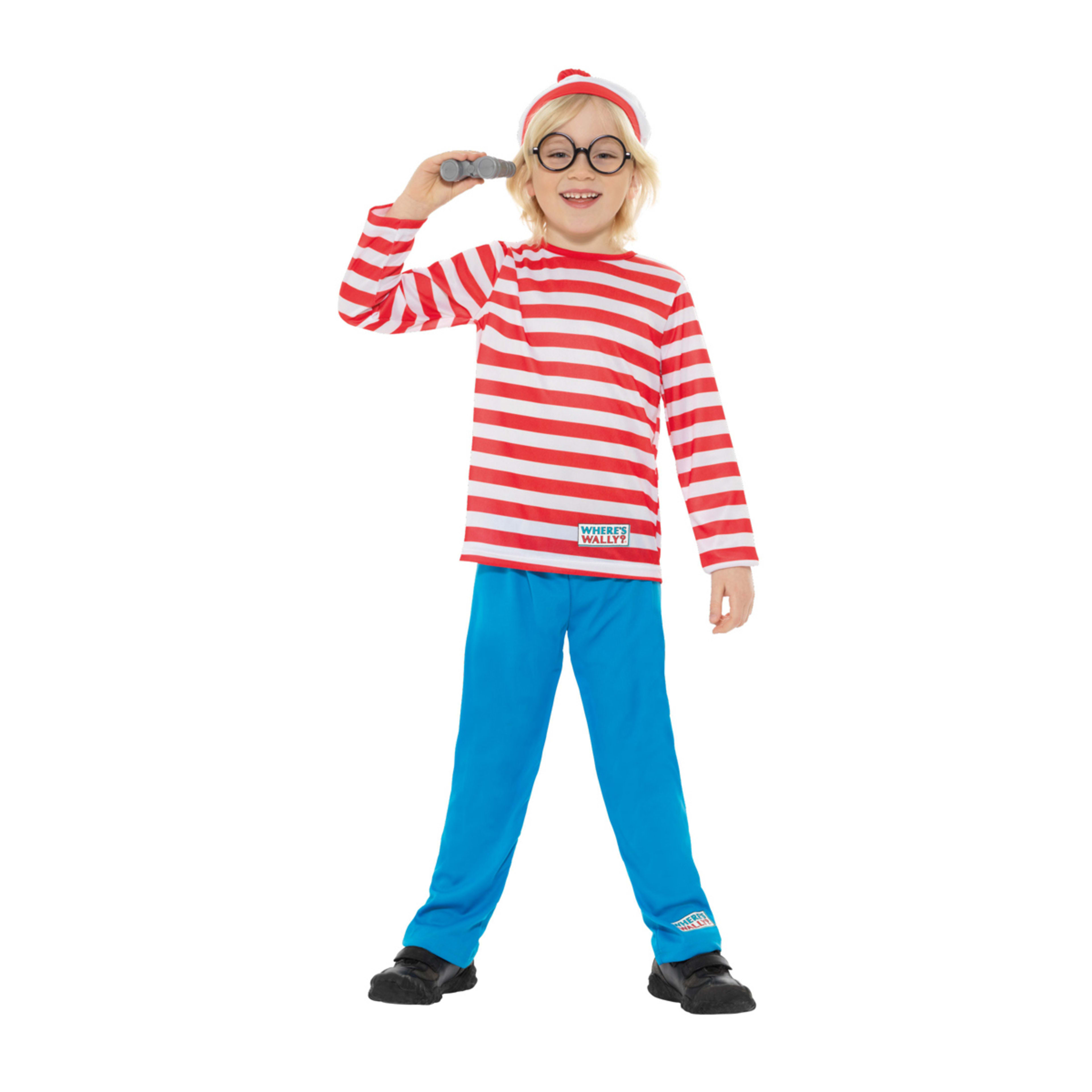 1 5 Piece Where's Wally? Costume - Ages 6-8, 1 of 5