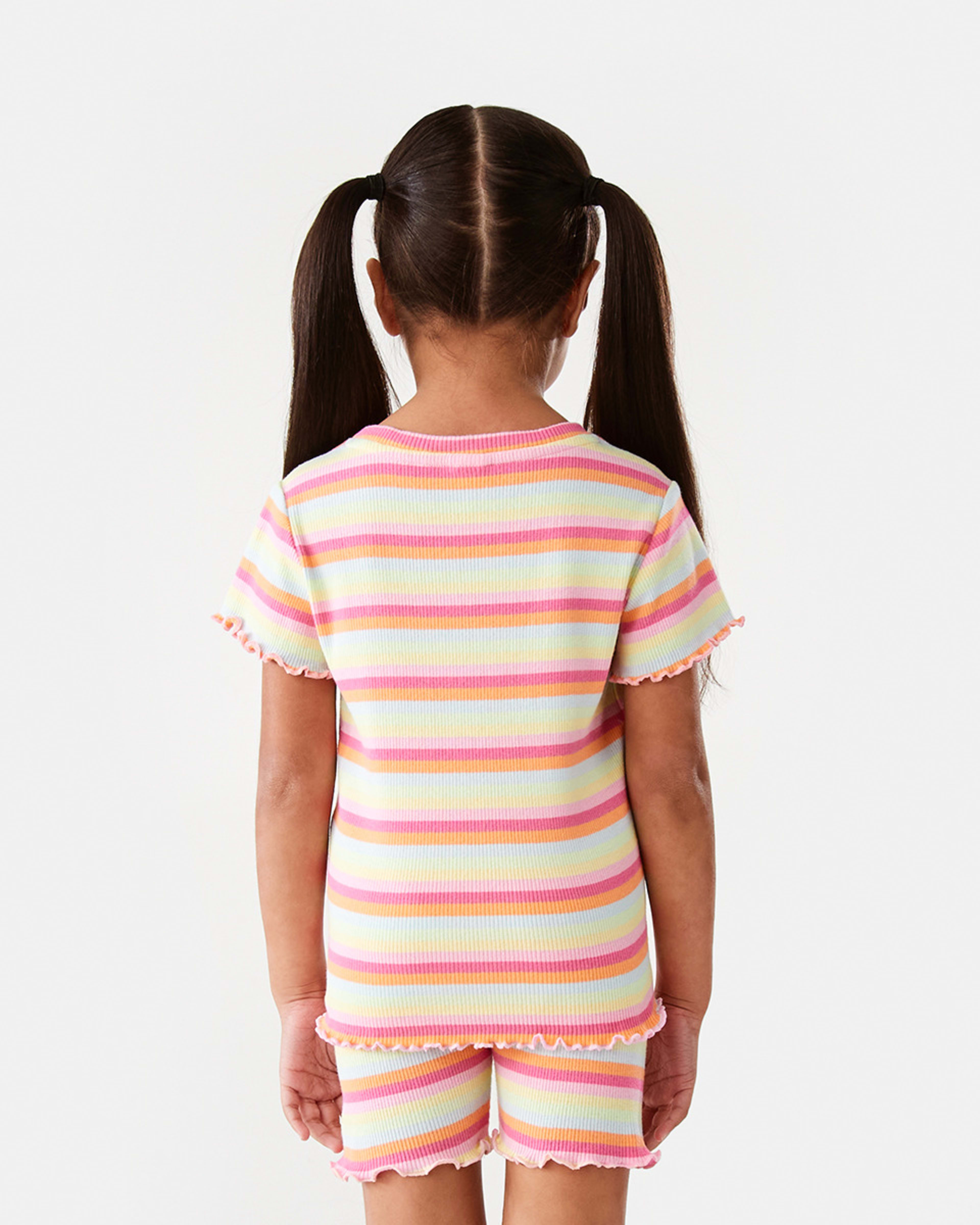 2 Short Sleeve Rib T-shirt Rnbw Strp, 2 of 9