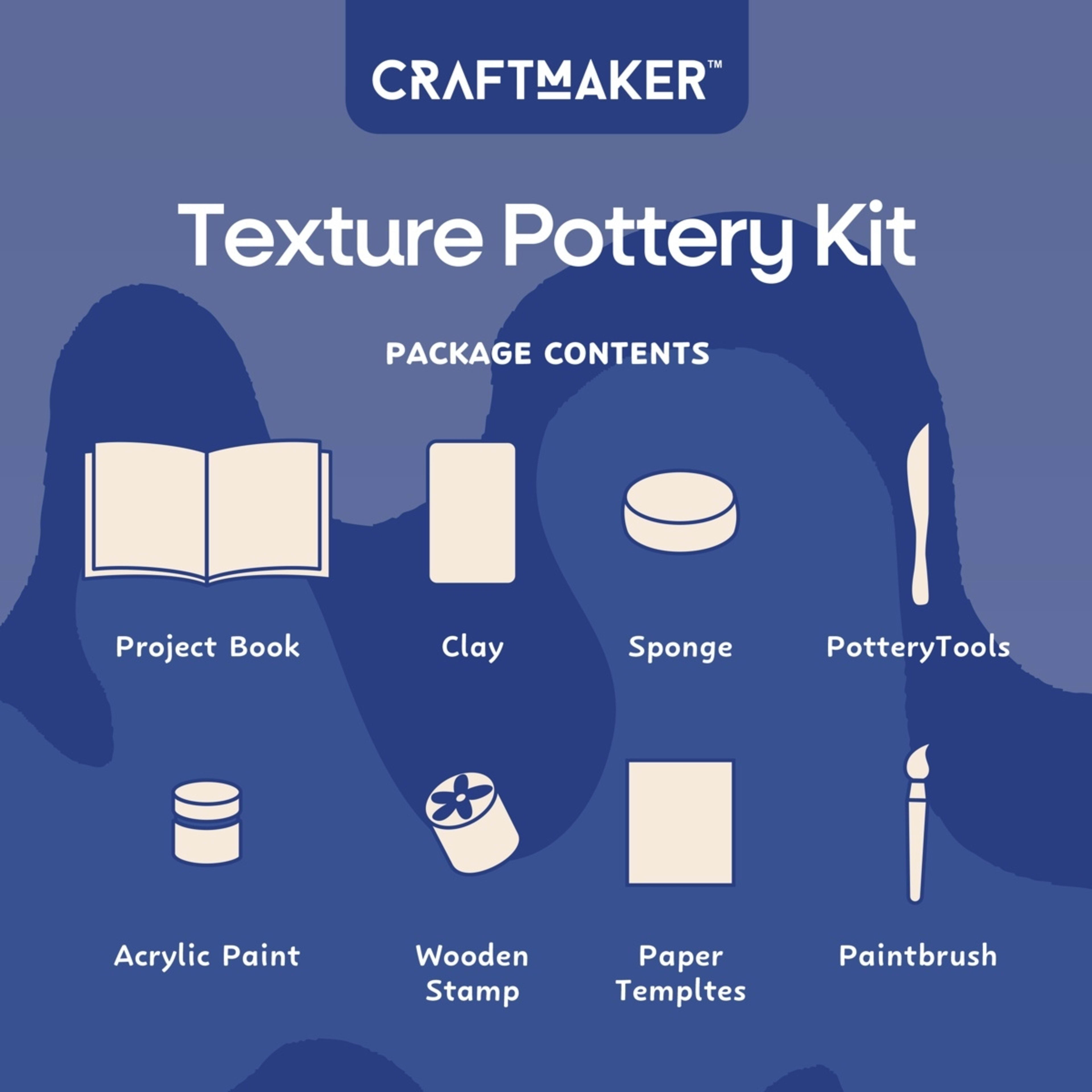 4 Craft Maker Textured Pottery Kit, 4 of 7