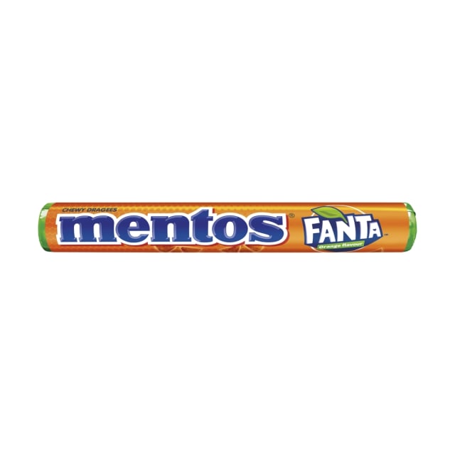 Mentos Chewy Fanta Orange Flavour Candy Roll 37.5g - Kmart