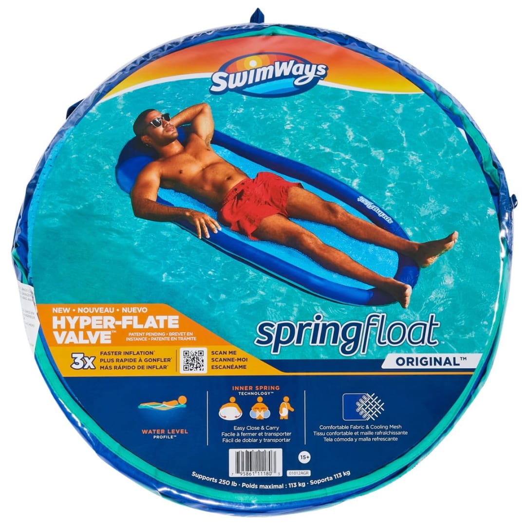 SwimWays Spring Float Original Pool Lounge Chair Kmart