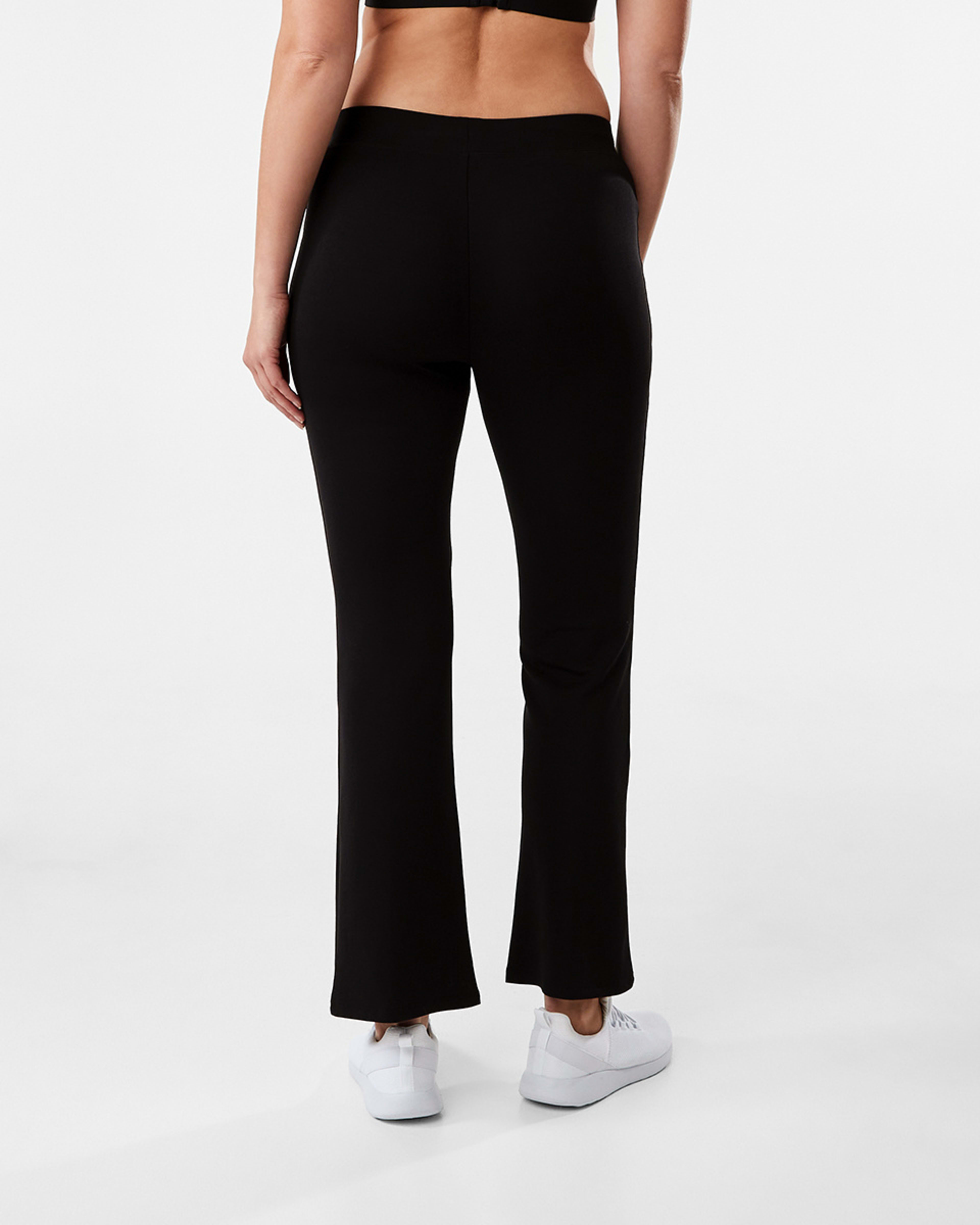 3 Active Womens Kick Flare Trackpants Black, 3 of 5