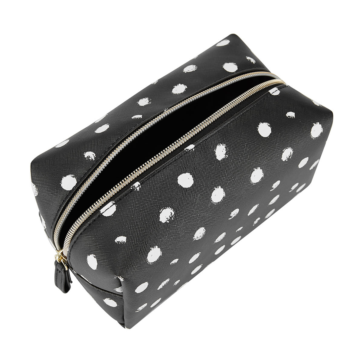 3 Piece Cosmetic Bag Set Clear & Print Kmart