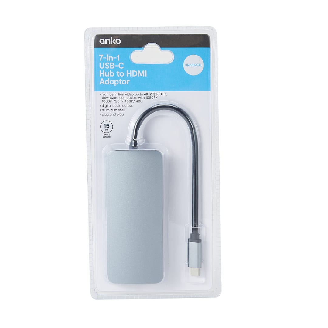 7in1 USBC Hub to HDMI Adaptor Kmart