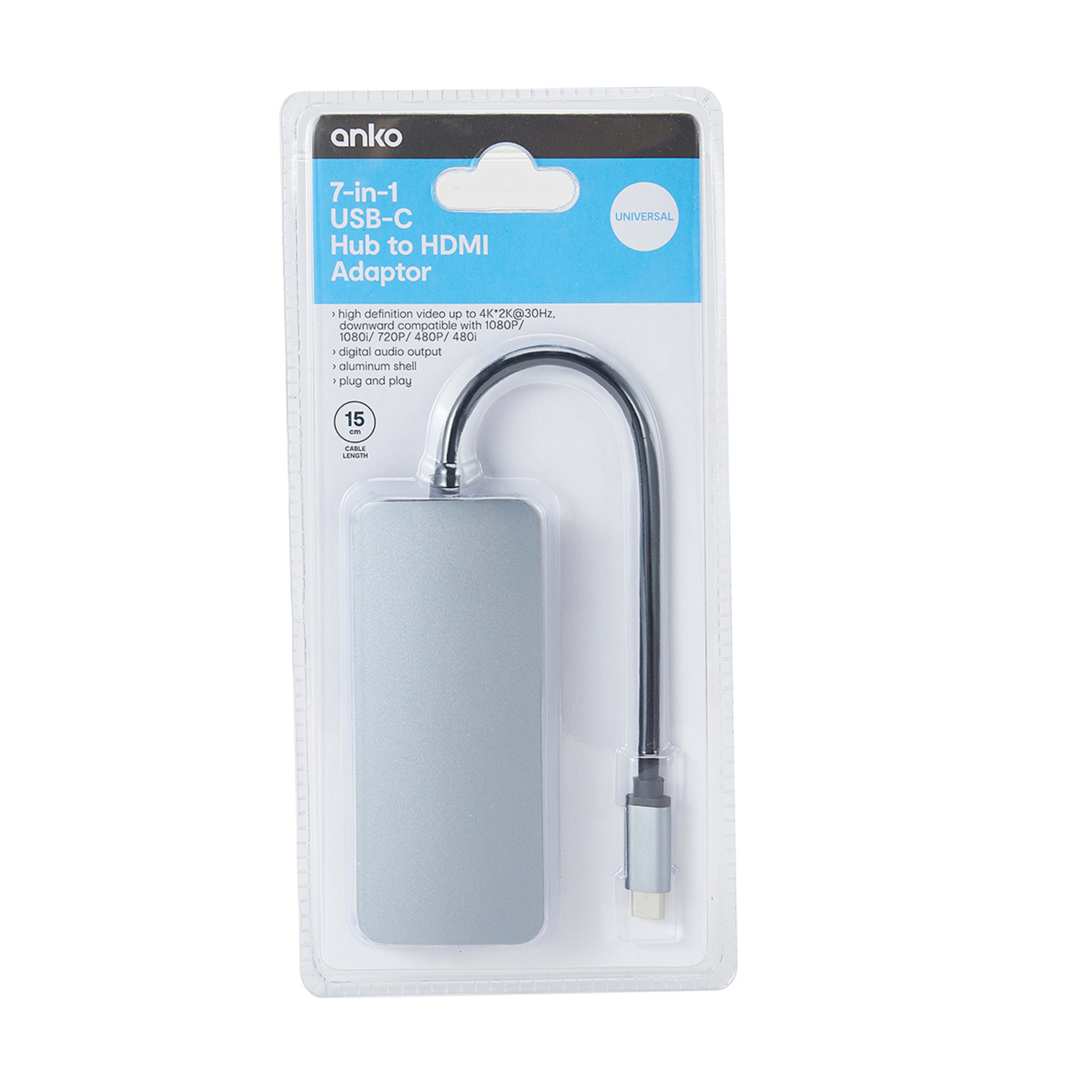 7in1 USBC Hub to HDMI Adaptor Kmart