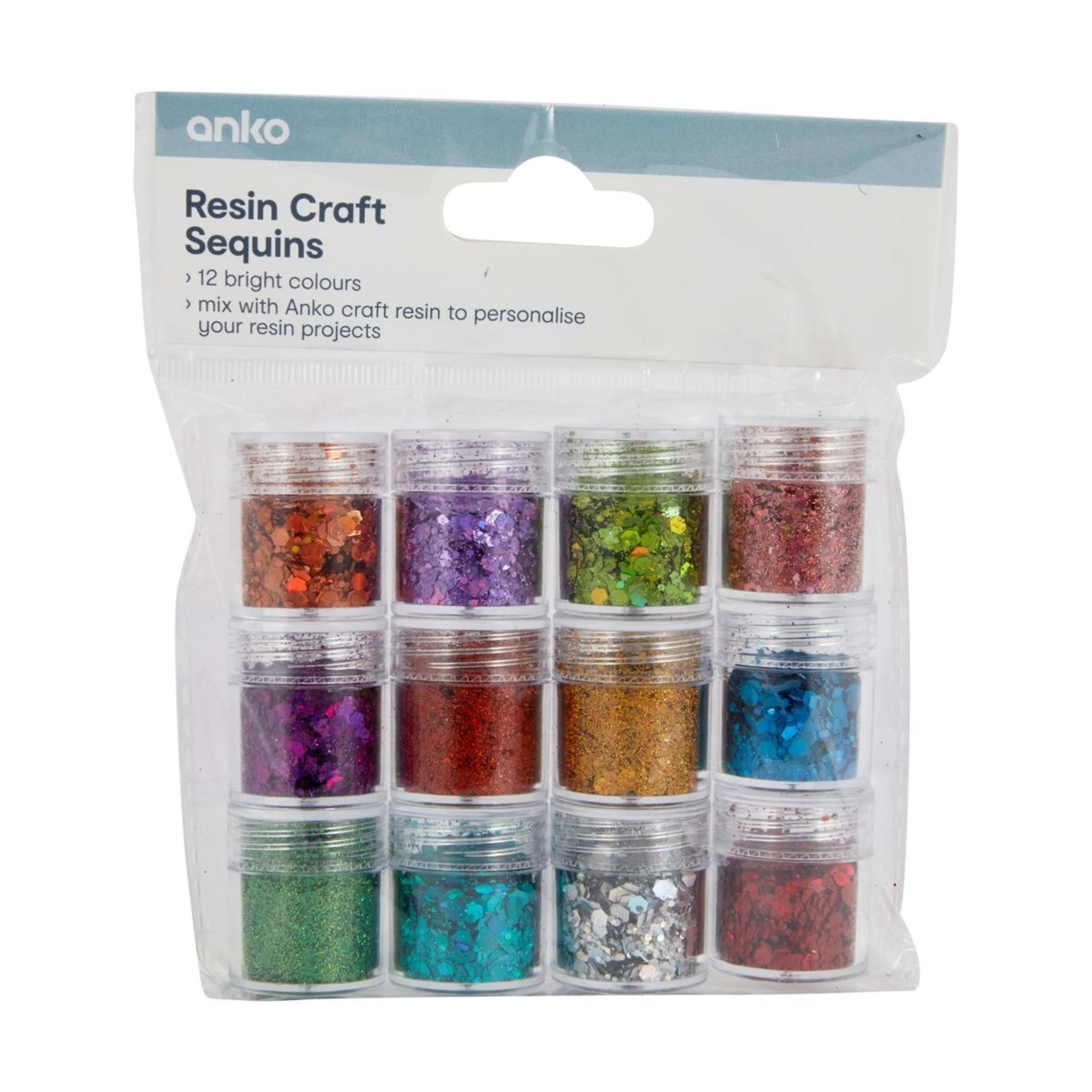 1 12 Piece Resin Craft Sequins