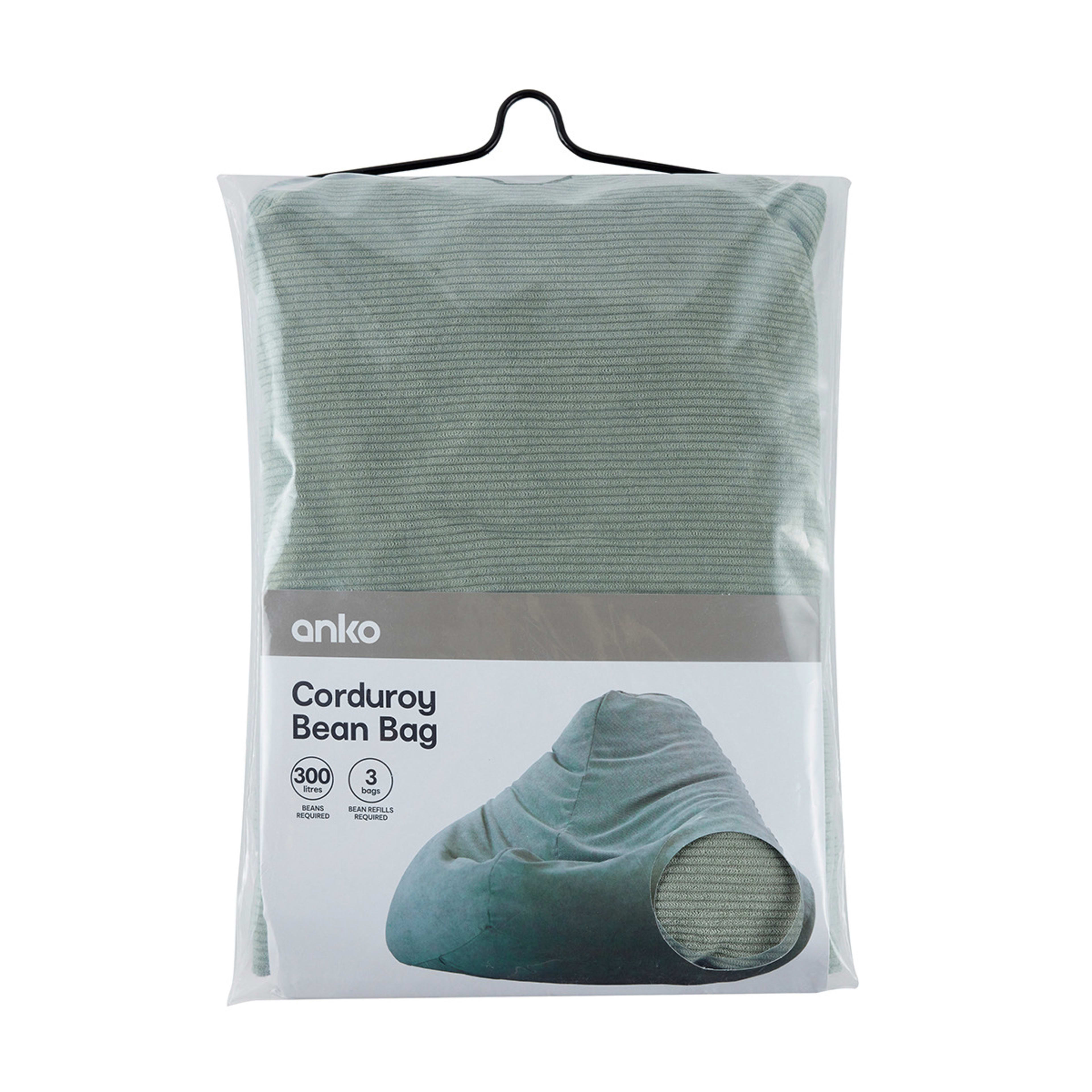 Corduroy Bean Bag Green Kmart