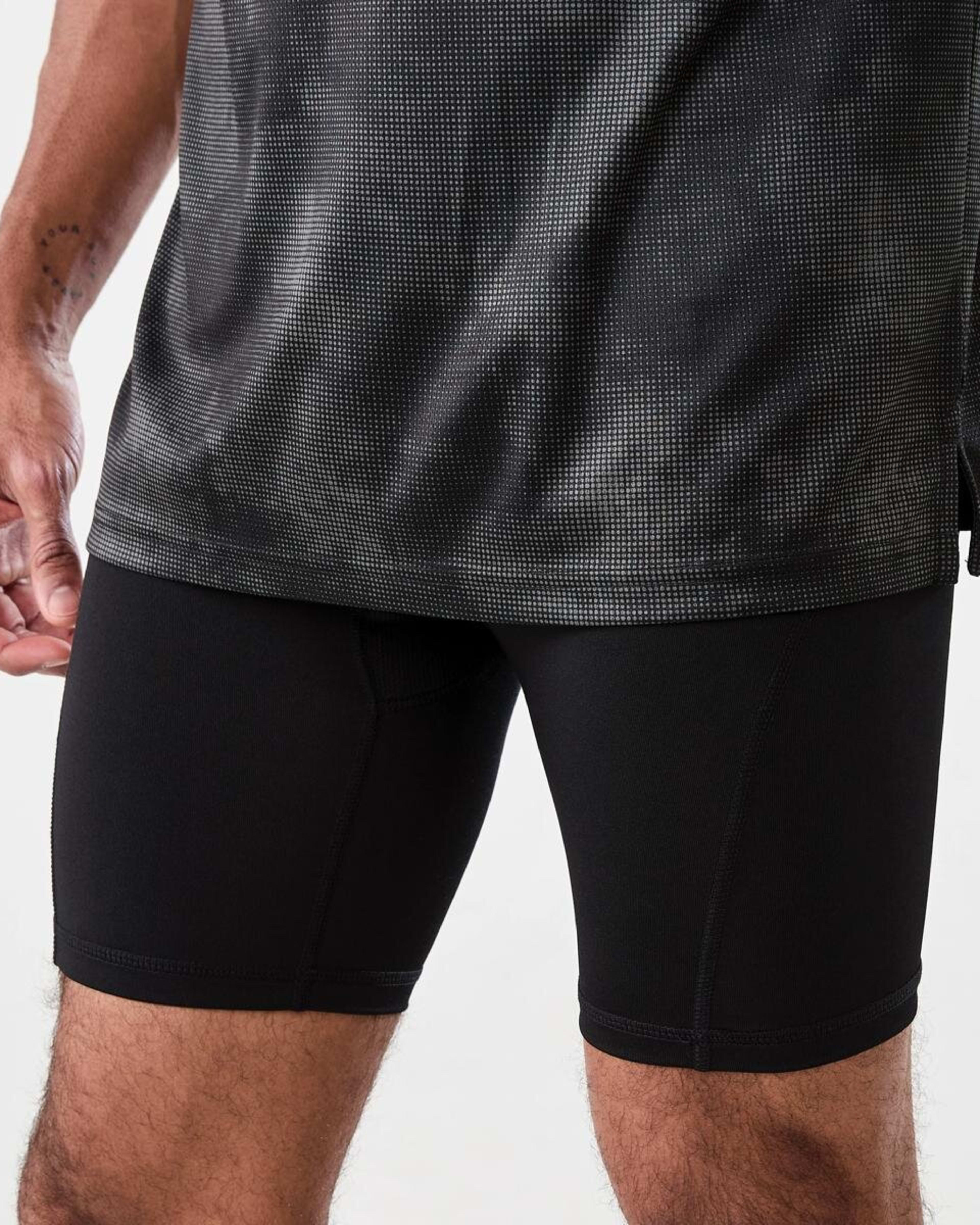 2 Active Mens Training Shorts BLACK, 2 of 6