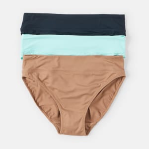 3 Pack Ultrasoft Recycled Polyester Hi-Cut Briefs - Kmart