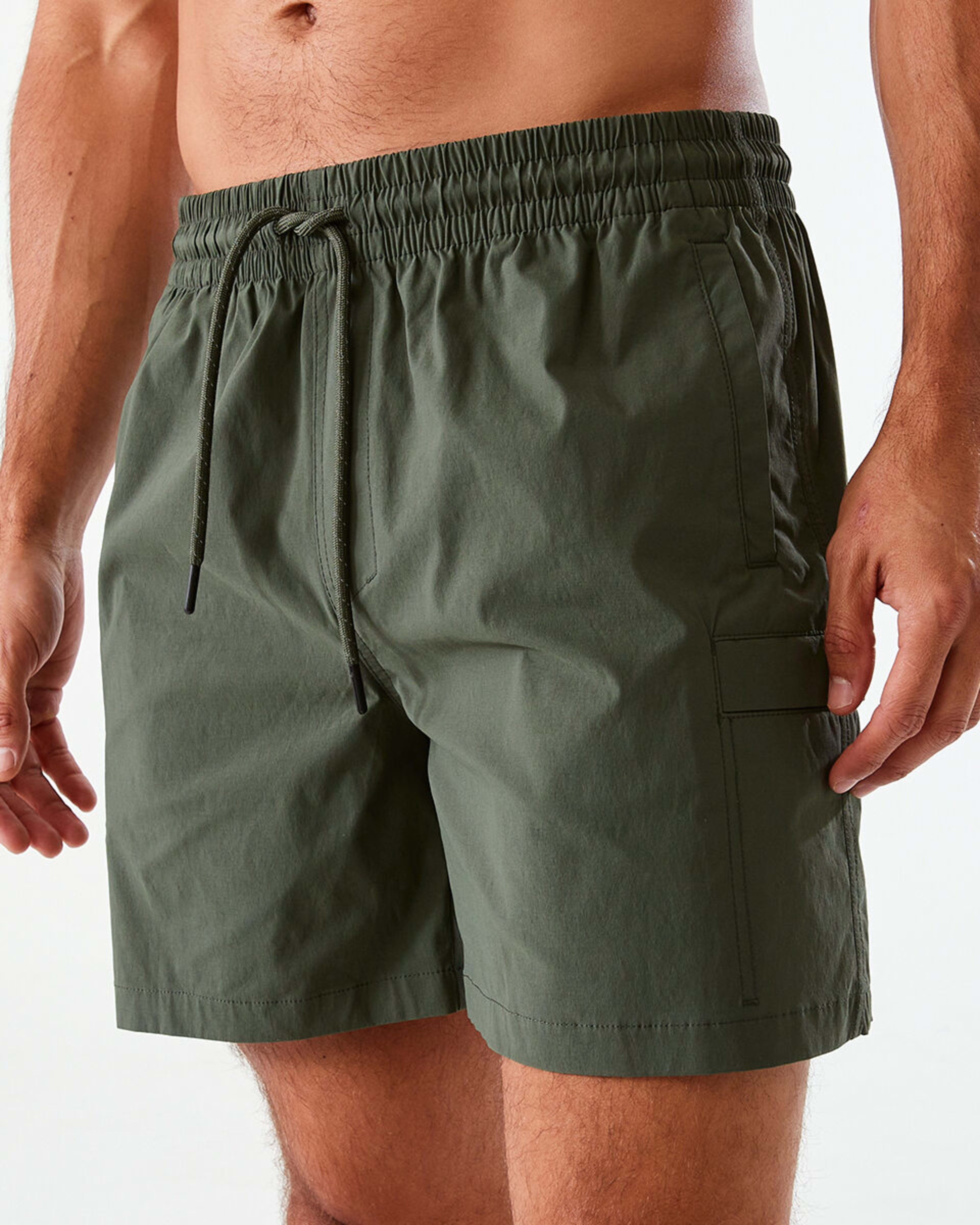 1 Active Mens Everyday Sports Shorts DEEPEST GREEN, 1 of 6