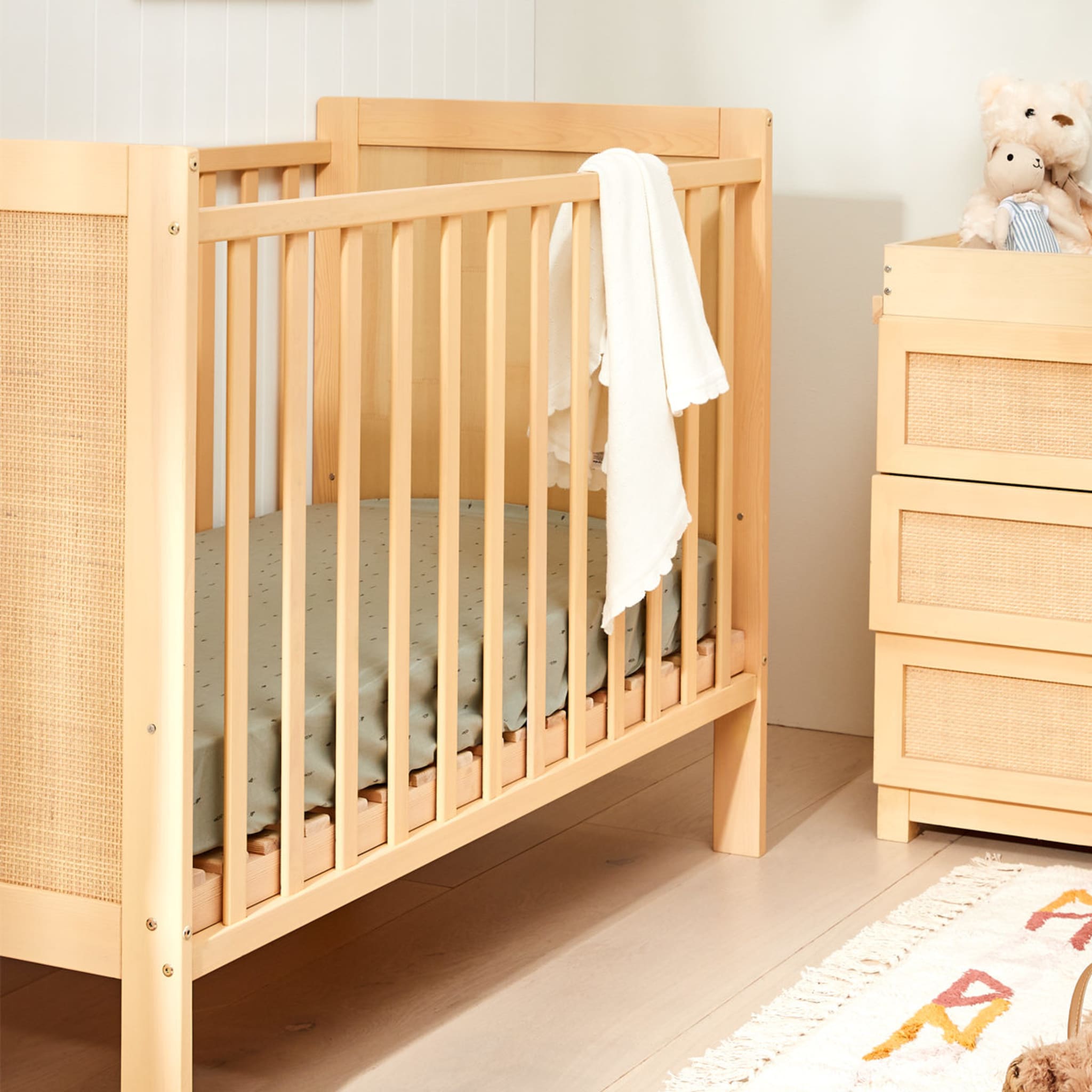 Rattan Wooden Cot Kmart