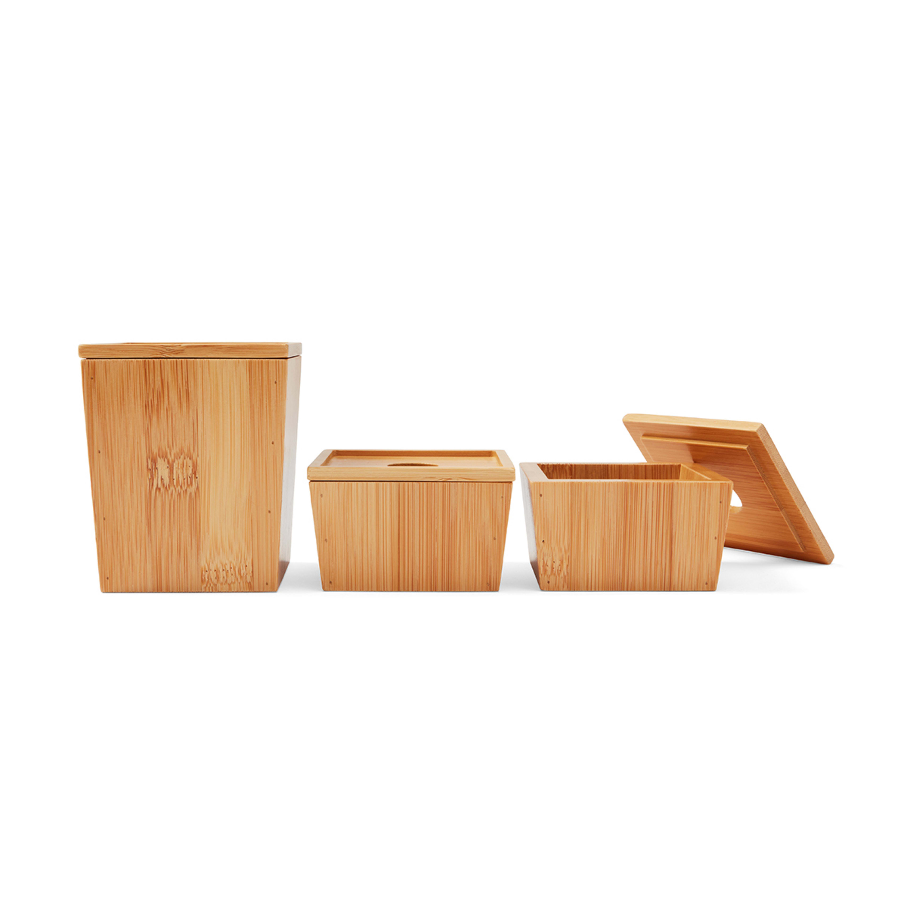 3 Set of 3 Bamboo Organisers, 3 of 10