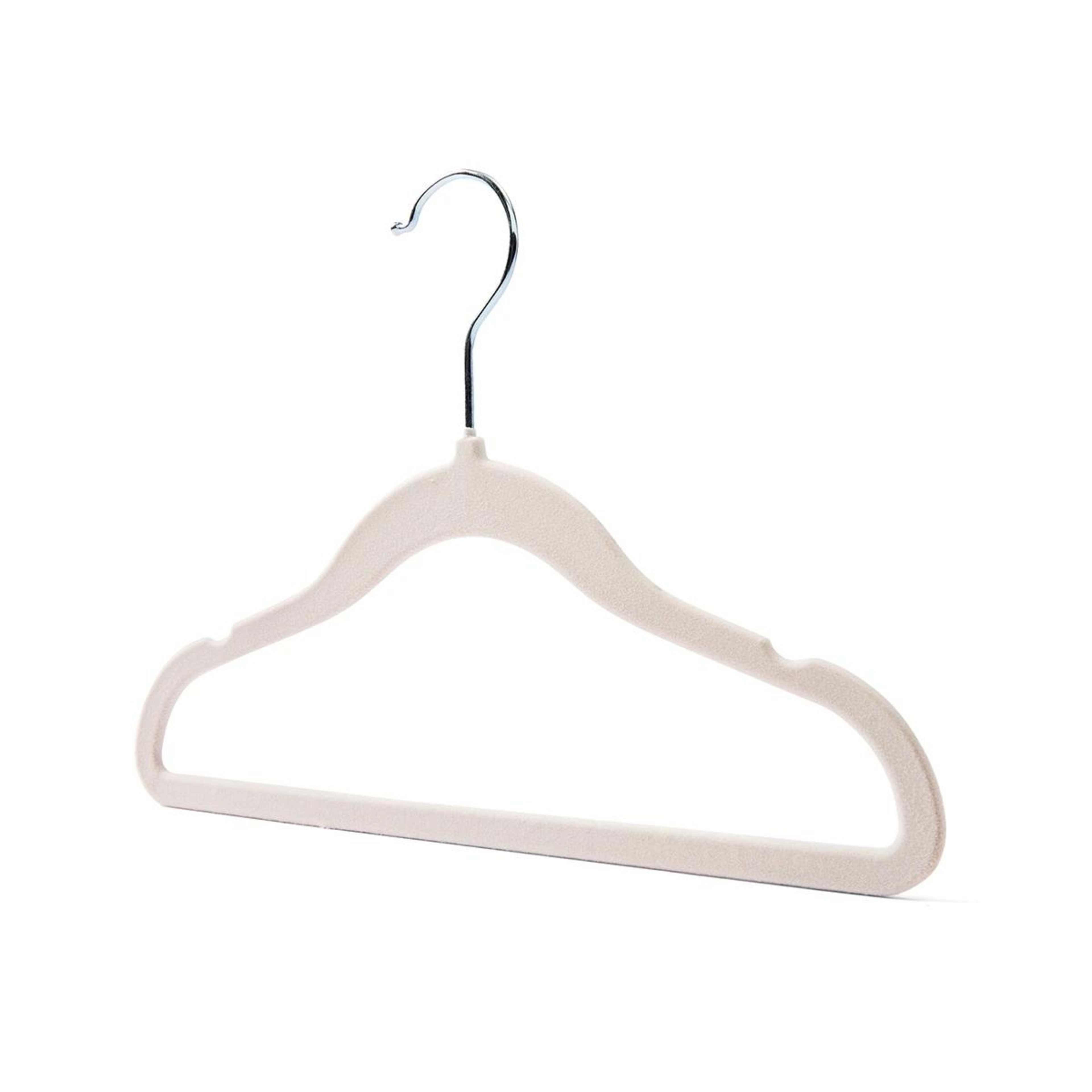 1 10 Pack Kids Flocked Hangers, 1 of 8