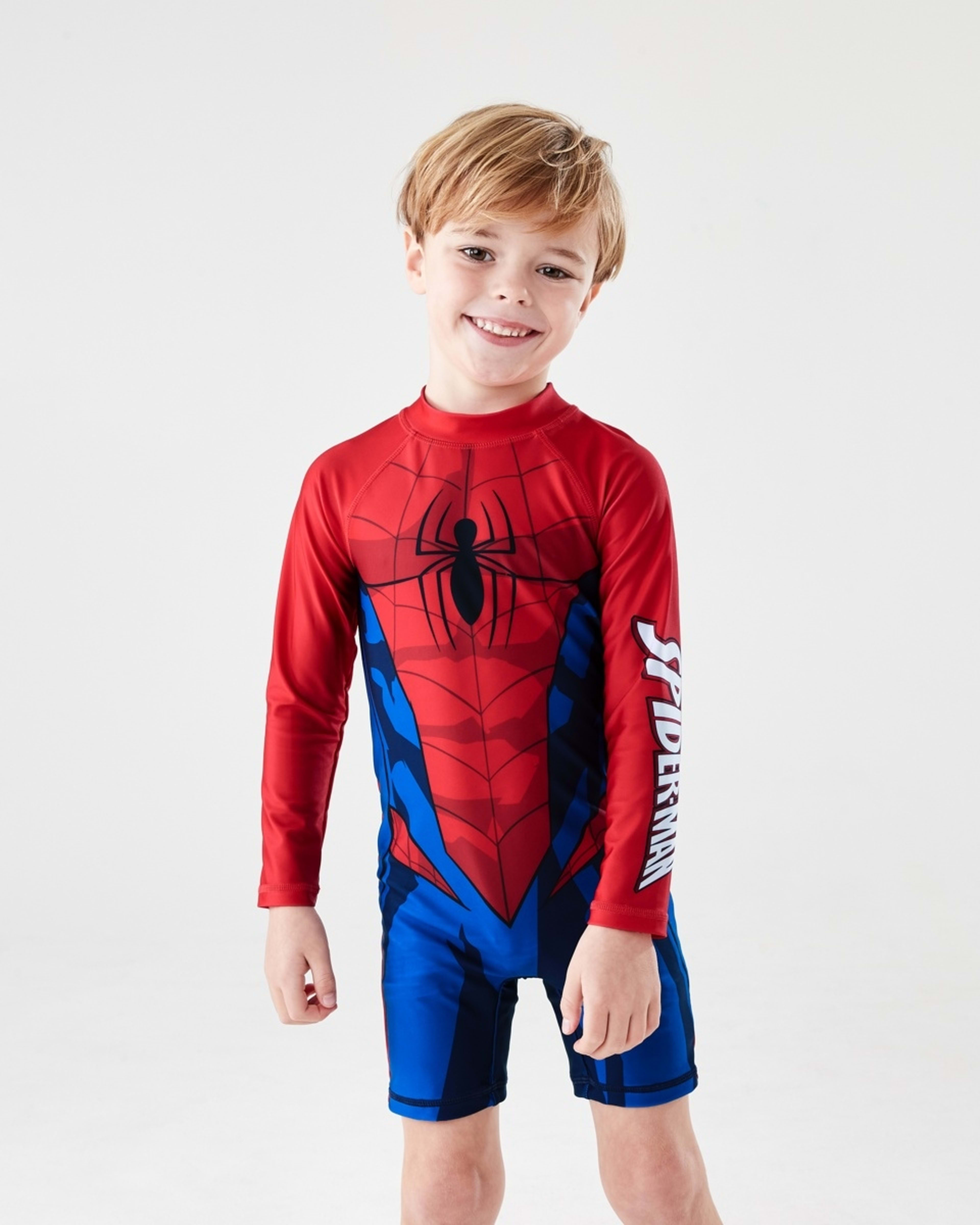 1 Spider-Man License Long Sleeve Swimsuit SPIDERMAN