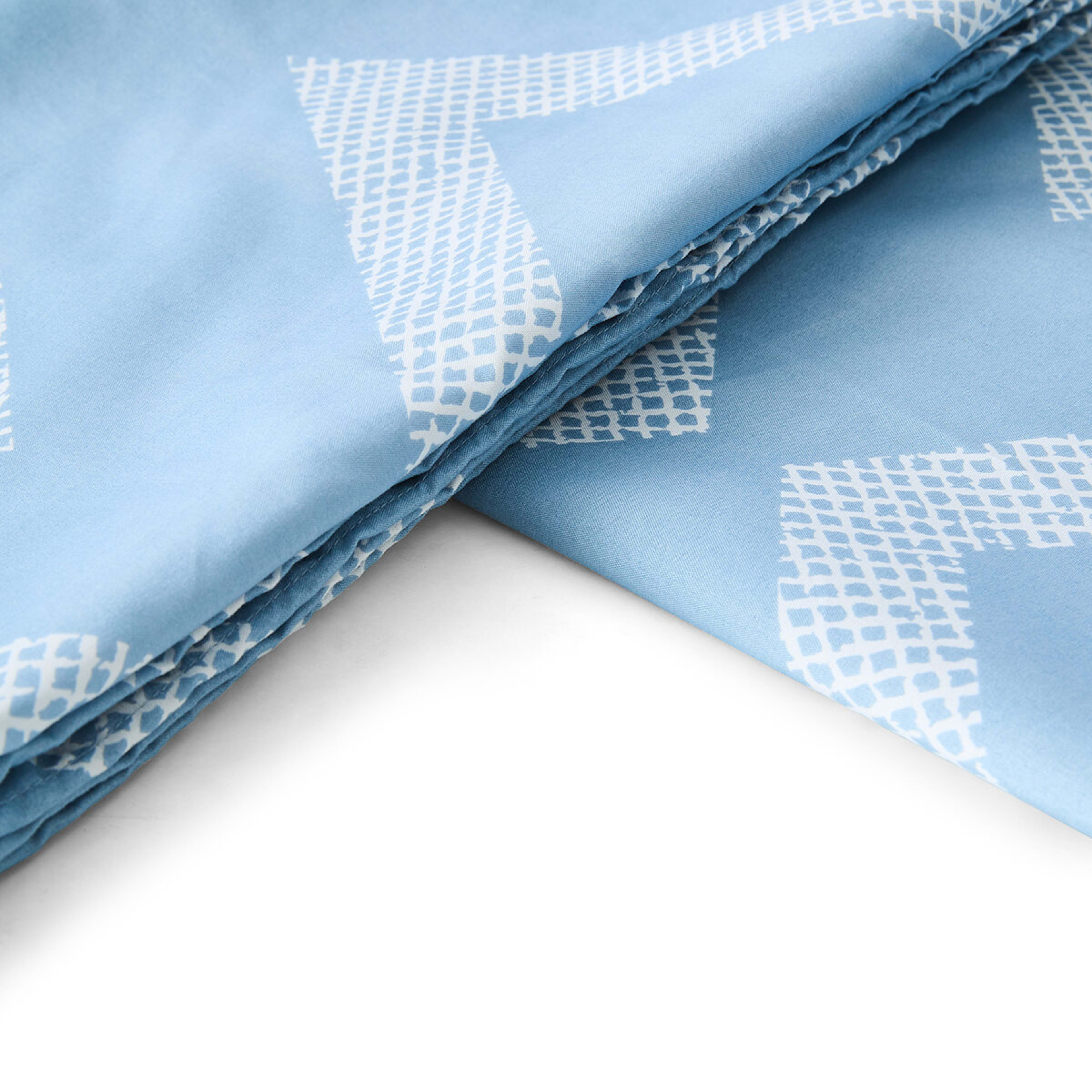 6 Jude Quilt Cover Set - Double Bed, Blue, 6 of 6