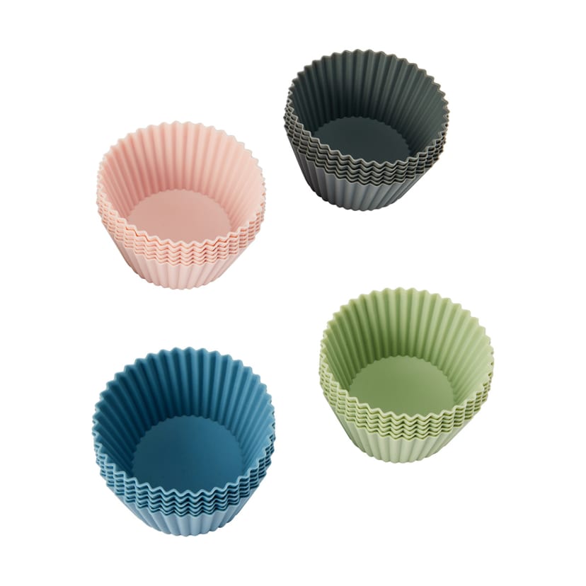 6 Pack Silicone Cupcake Liners Assorted Kmart