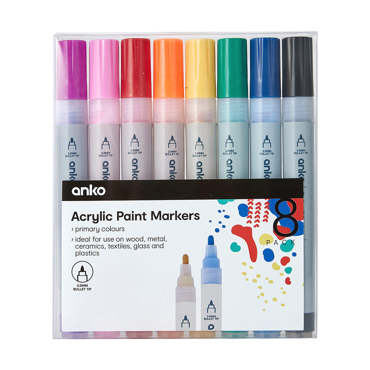 8 Pack Paint Markers Kmart