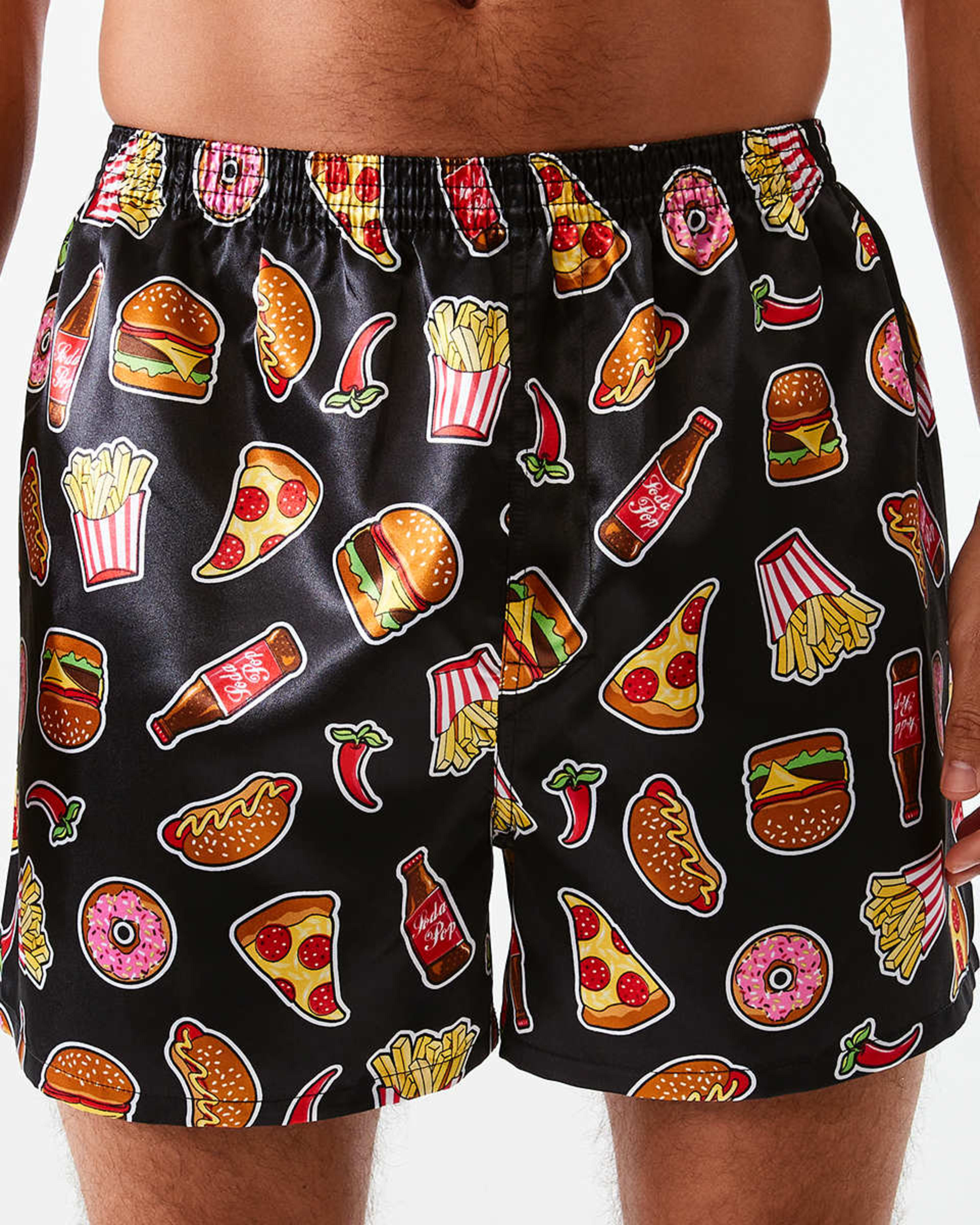 2 2 Pack Satin Boxers Pop Food, 2 of 7