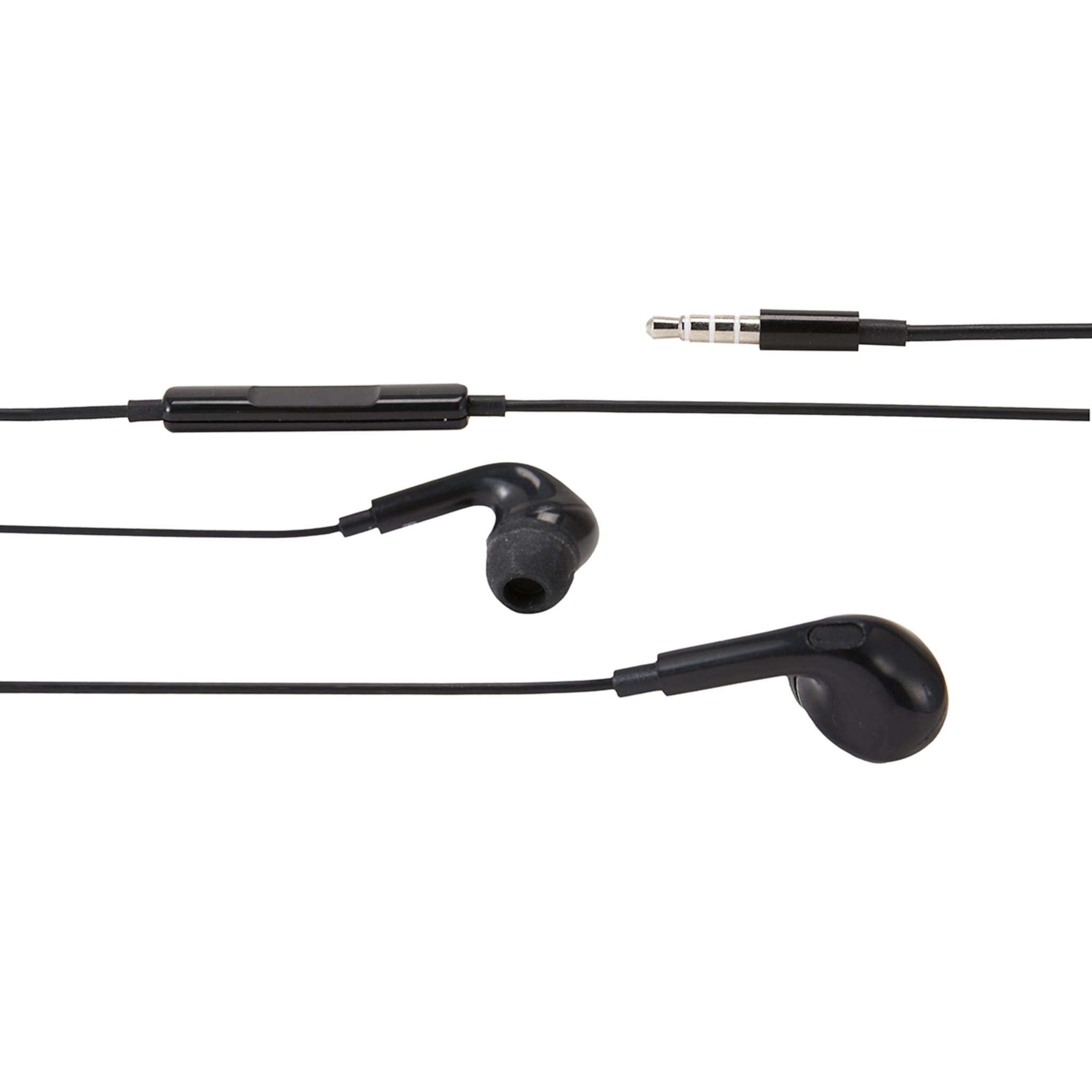 Wired Earphones Black Kmart