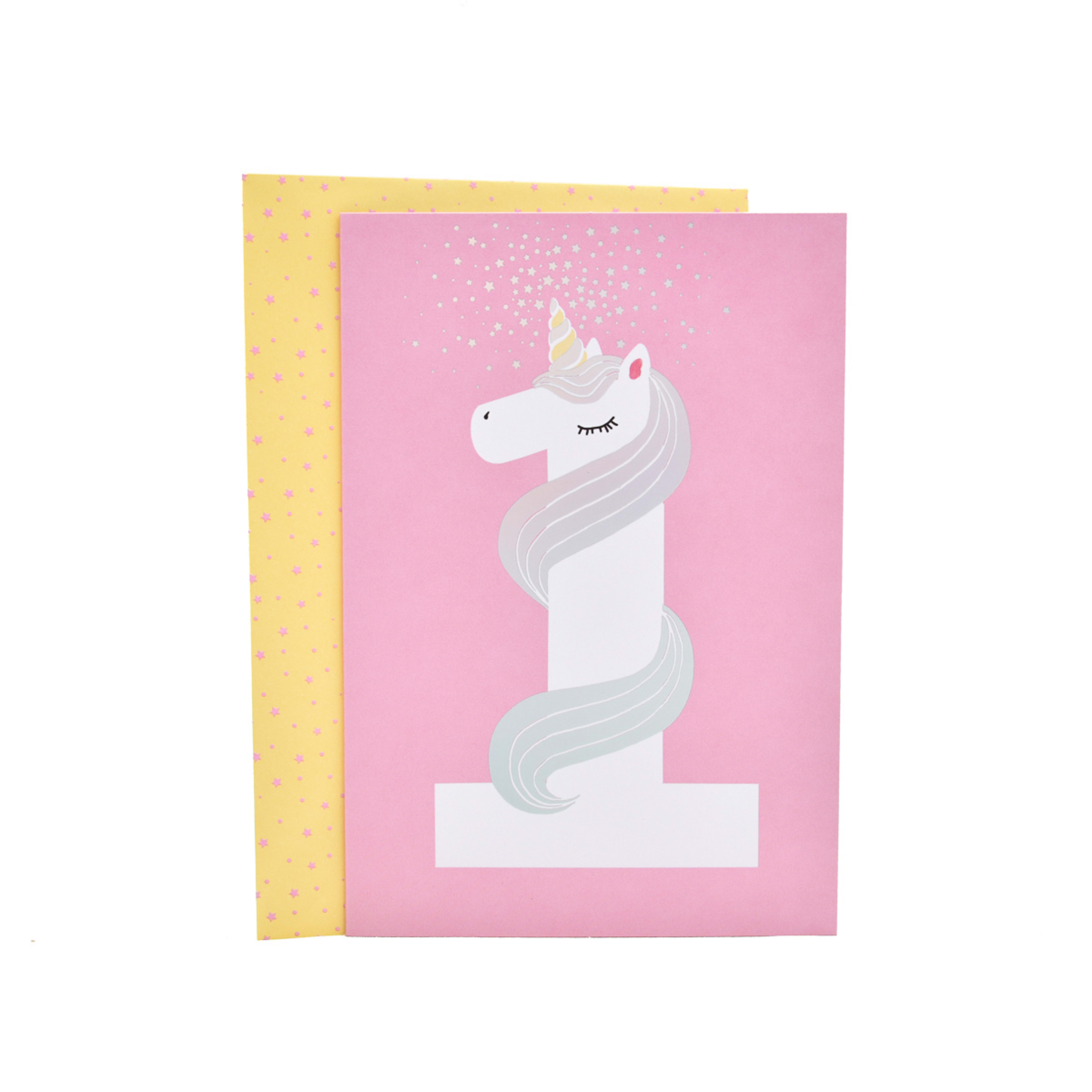 1 Hallmark Birthday Card Age 1 - Unicorn