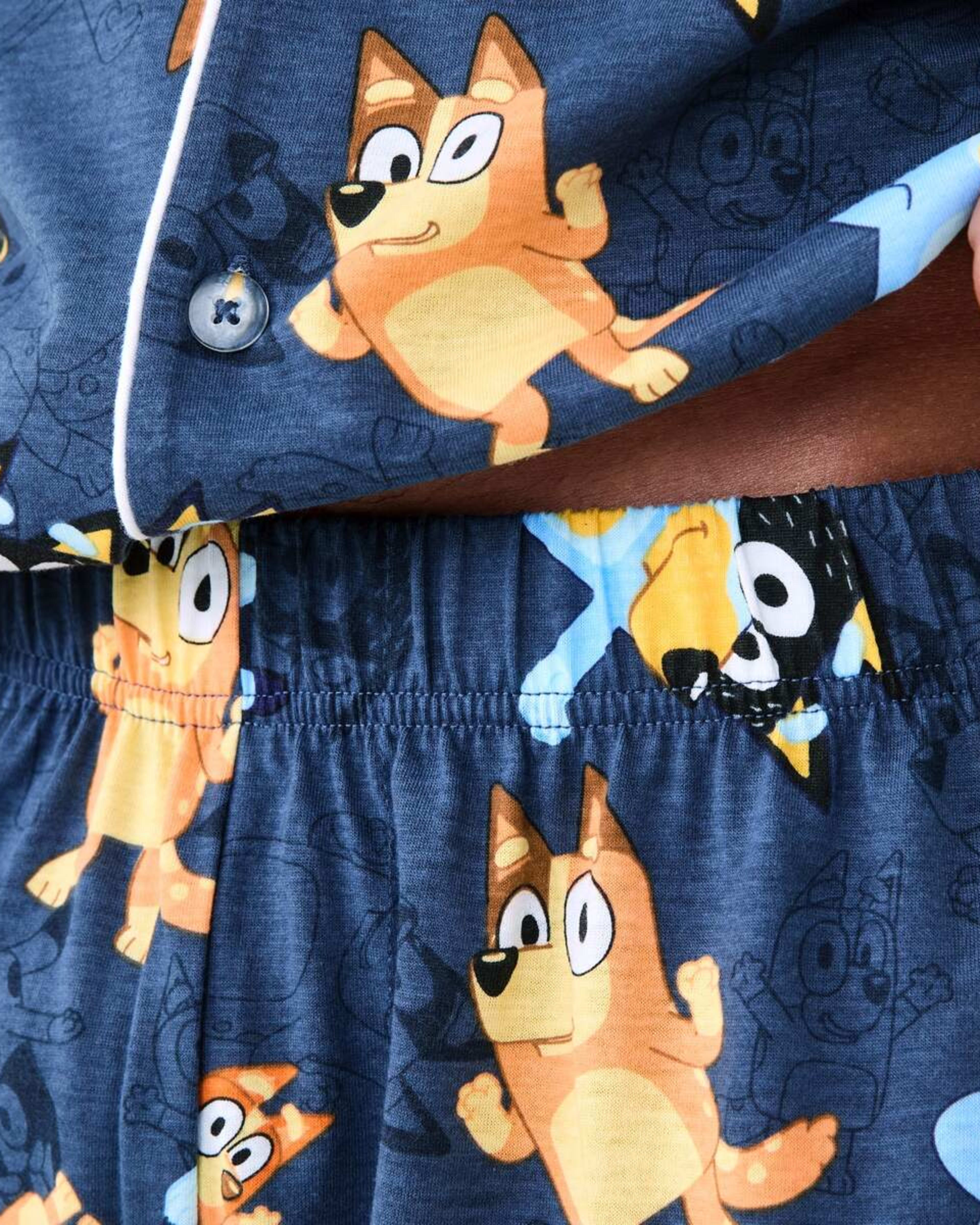 8 Bluey License Short Sleeve Button Through Matching Family Pyjama Set BLUEY, 8 of 9