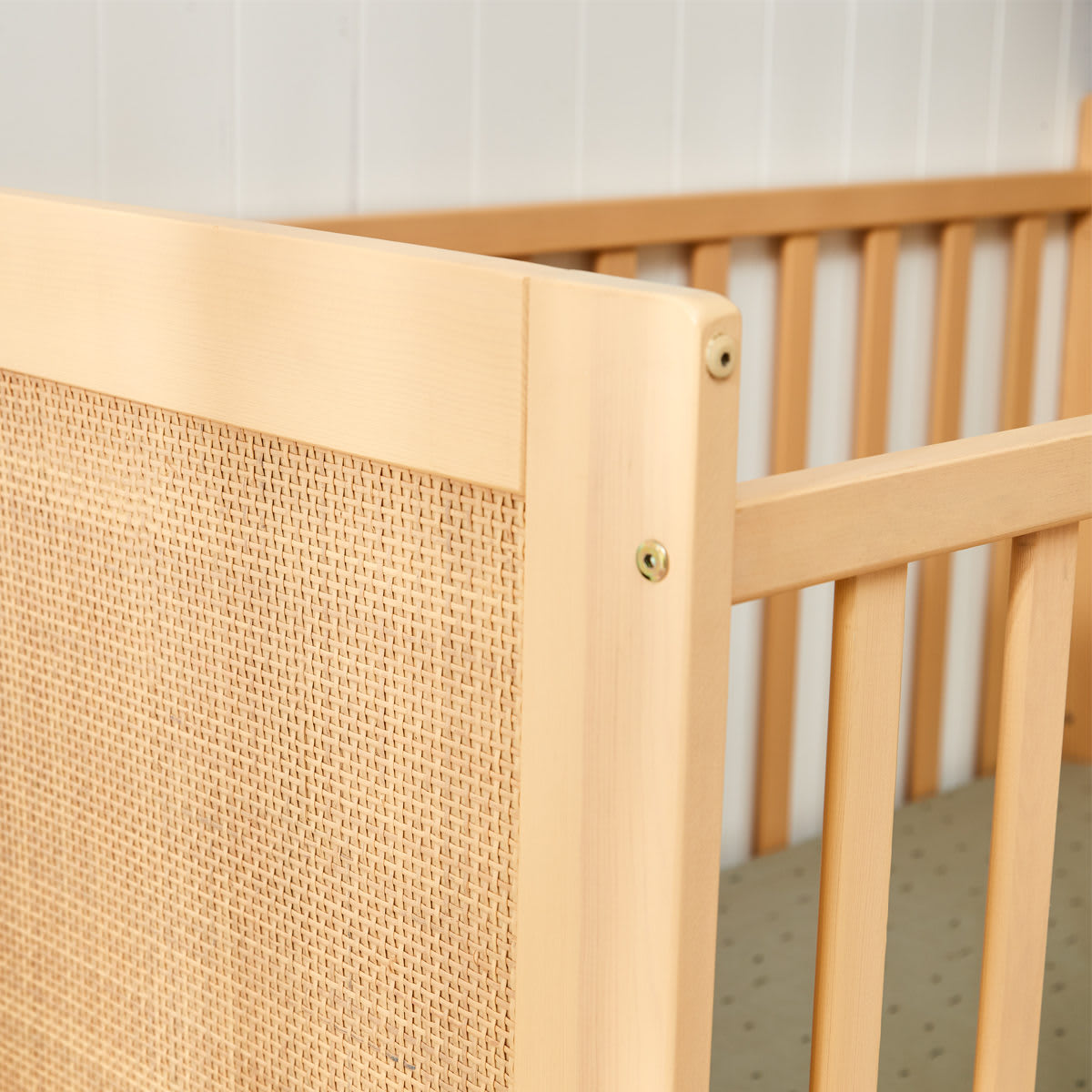 Rattan Wooden Cot Kmart