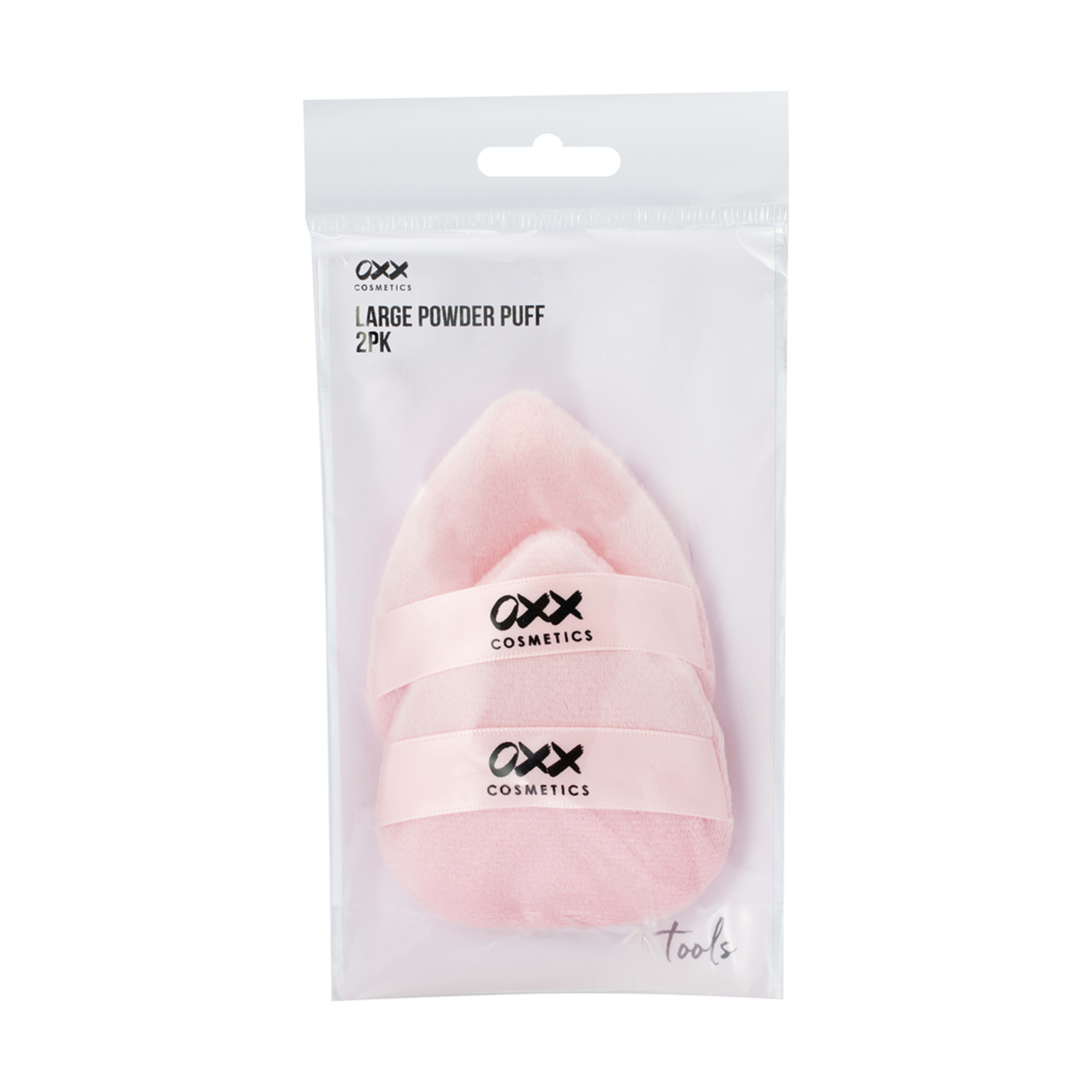 1 OXX Cosmetics 2 Pack Large Powder Puff - Pink