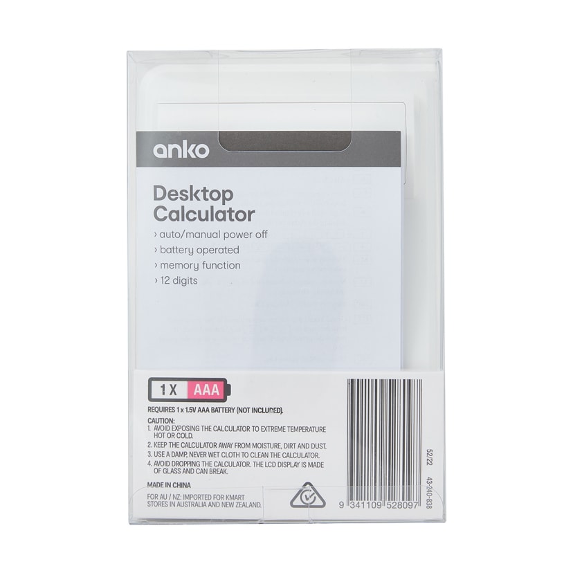 Desktop Calculator Kmart