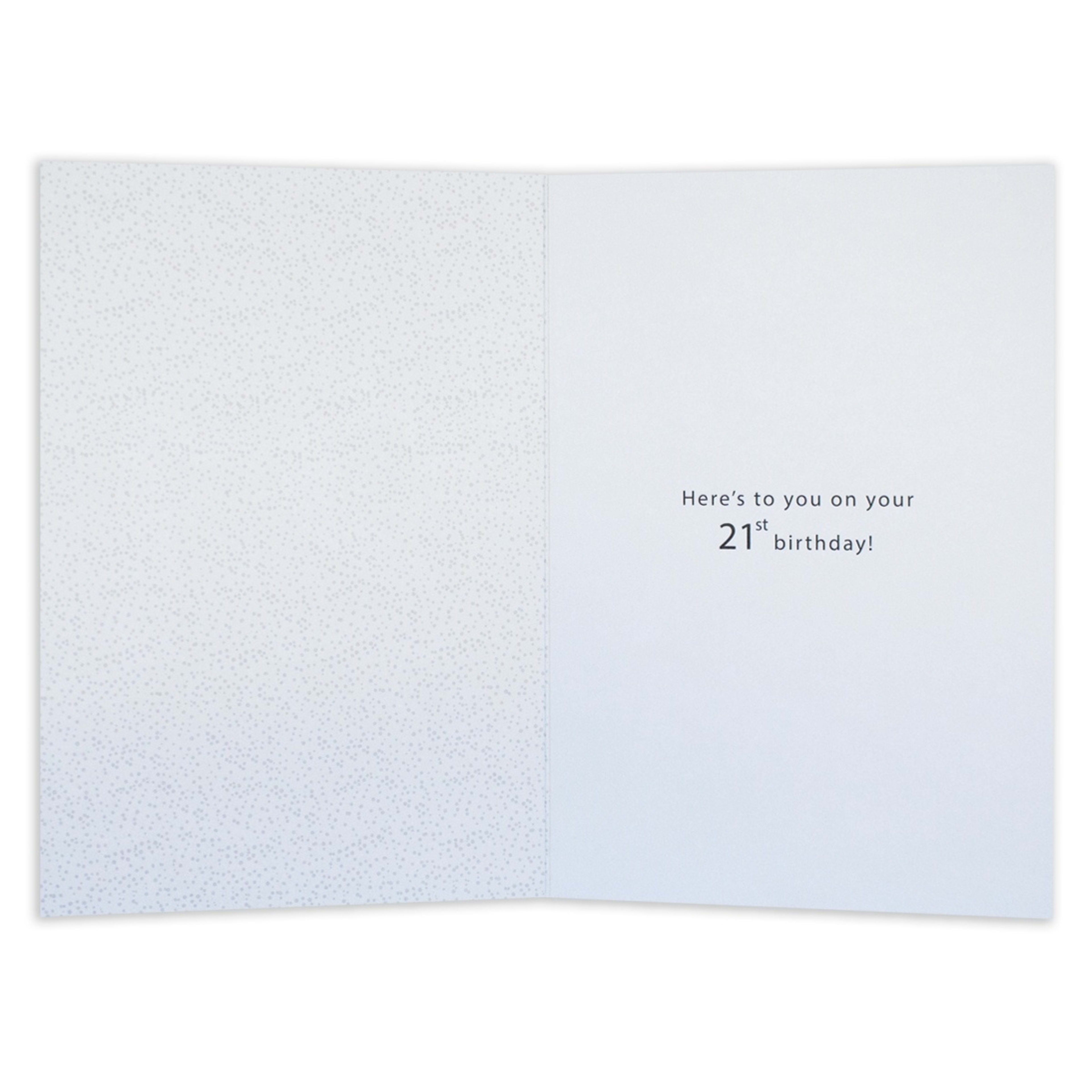 2 Connections from Hallmark 21st Birthday Card - Copper Foil, 2 of 3