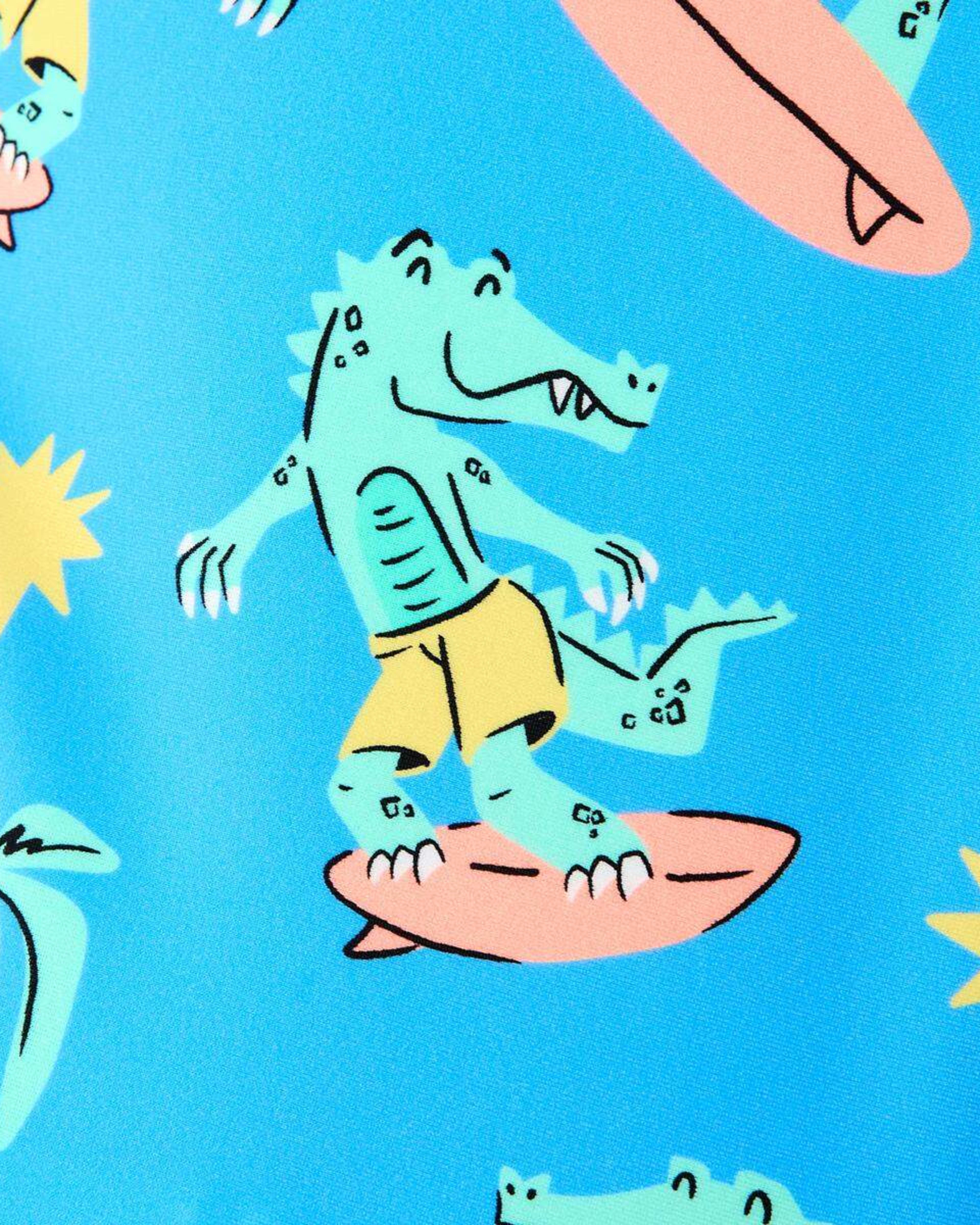 4 Long Sleeve Swim Set BLUE SURF CROC, 4 of 5