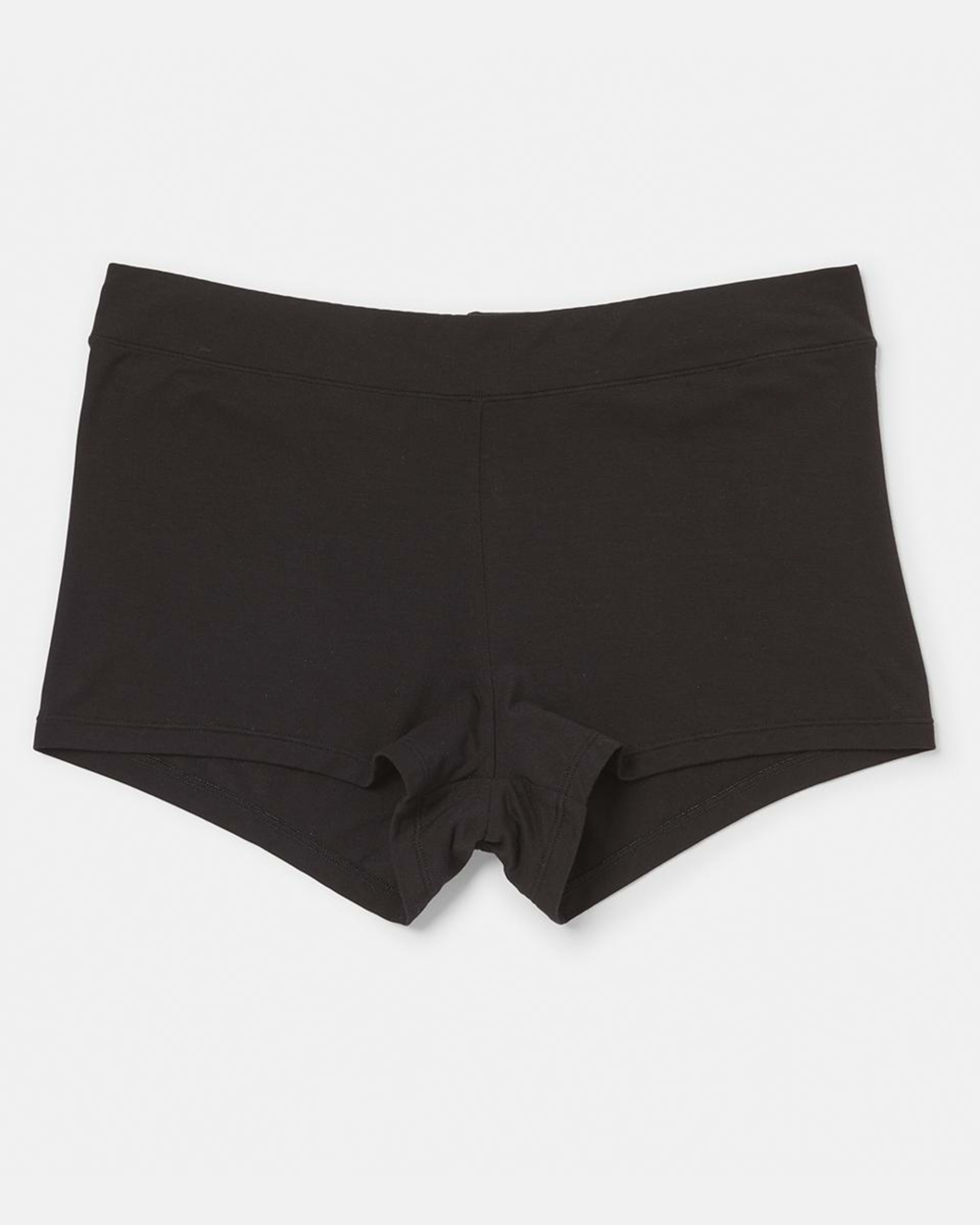 1 3 Pack Bamboo Blend Boyshort Briefs BLACK, 1 of 6