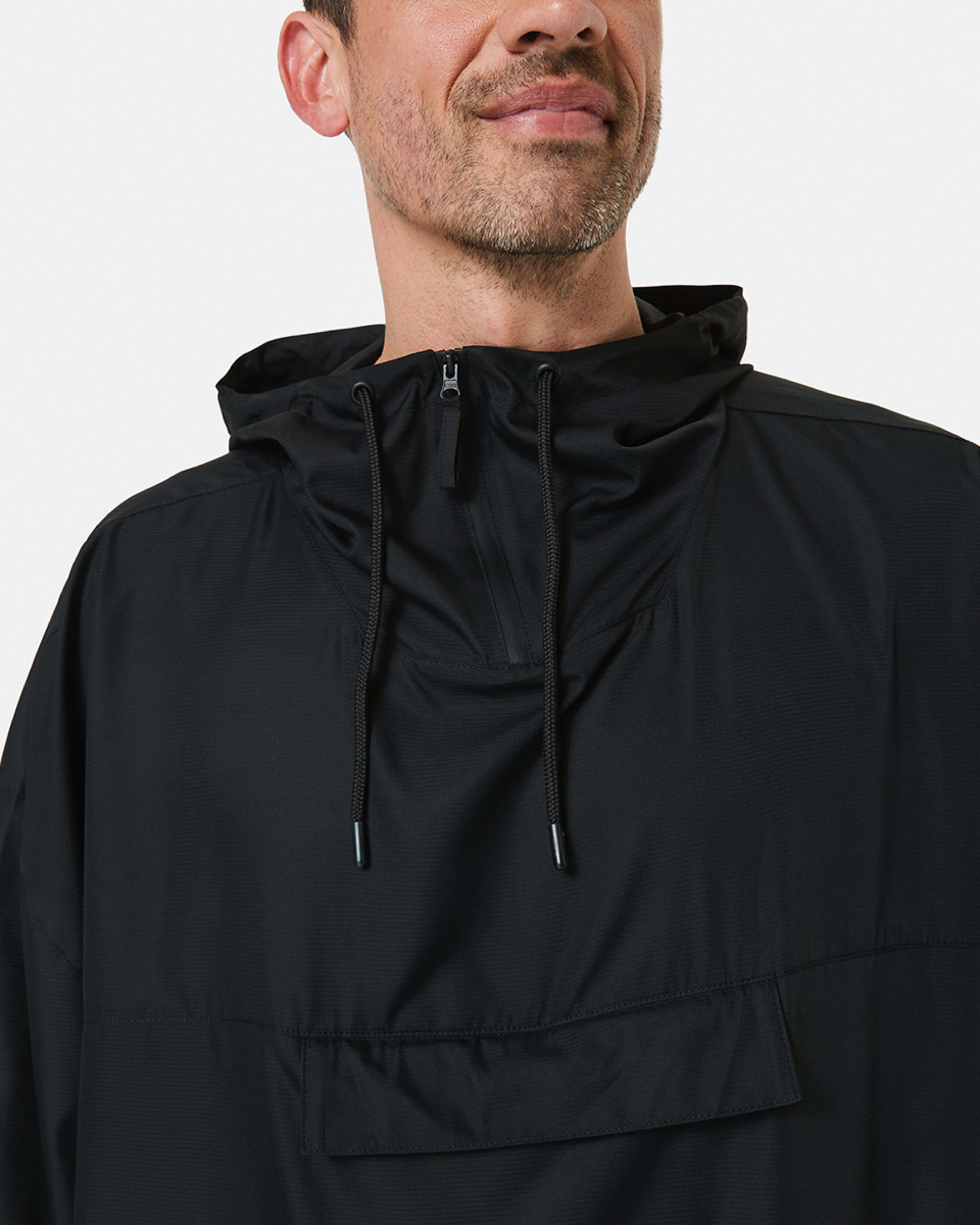 5 Active Mens Packable Poncho BLACK, 5 of 8