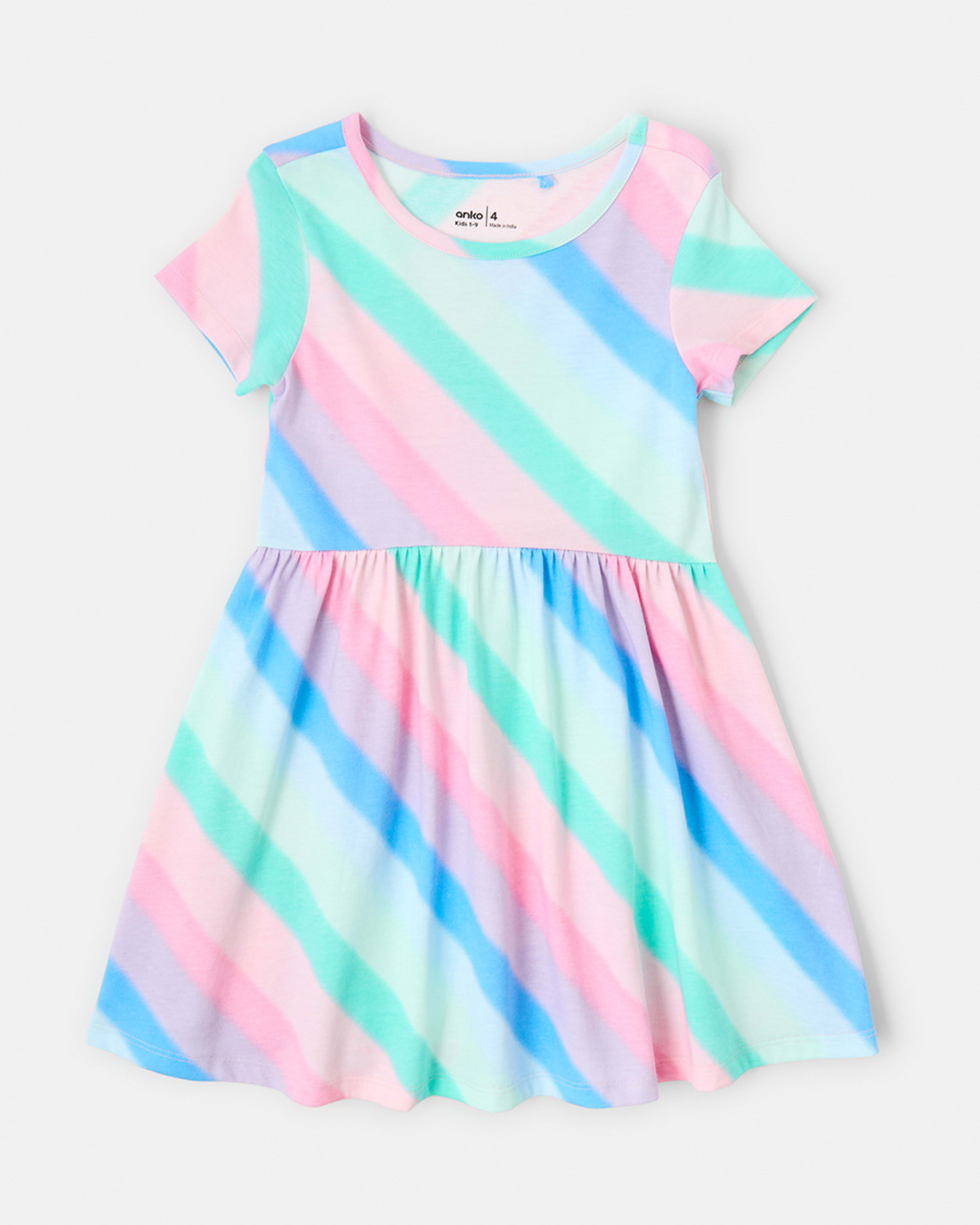 8 Jersey Dress Rnbw Strp, 8 of 9