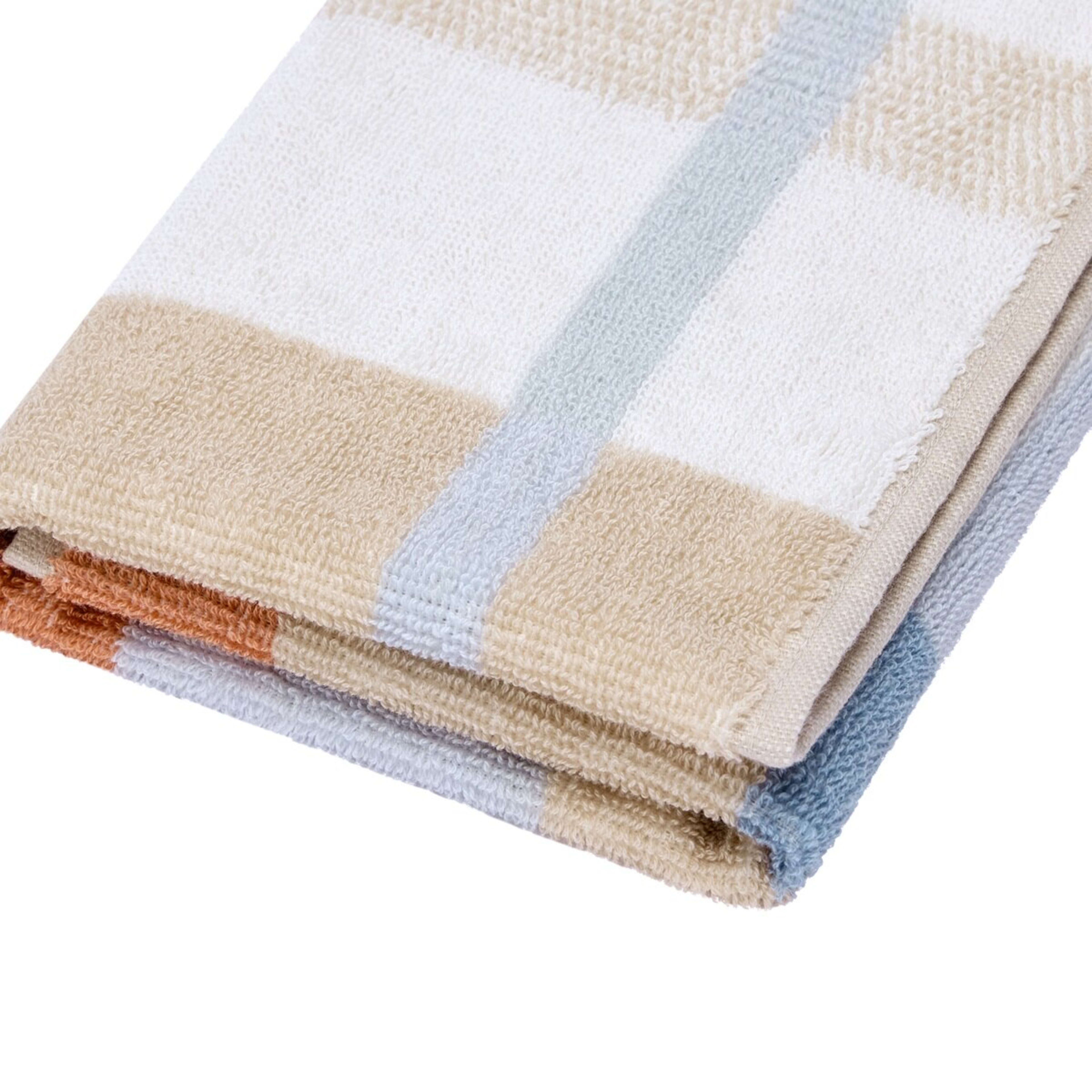 4 Cotton Hand Towel - Plaid Blue, 4 of 6