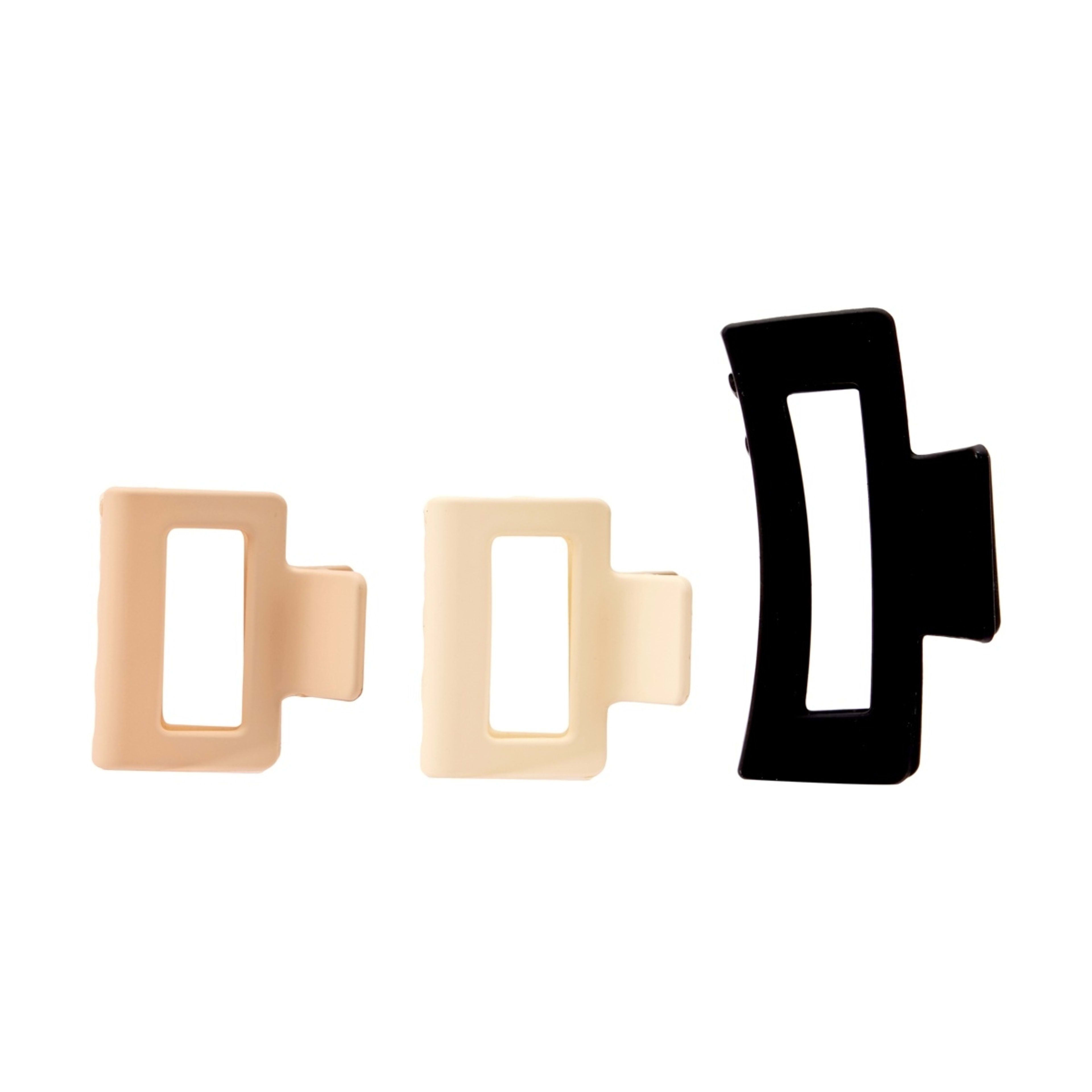1 OXX Haircare 3 Pack Claw Hair Clips