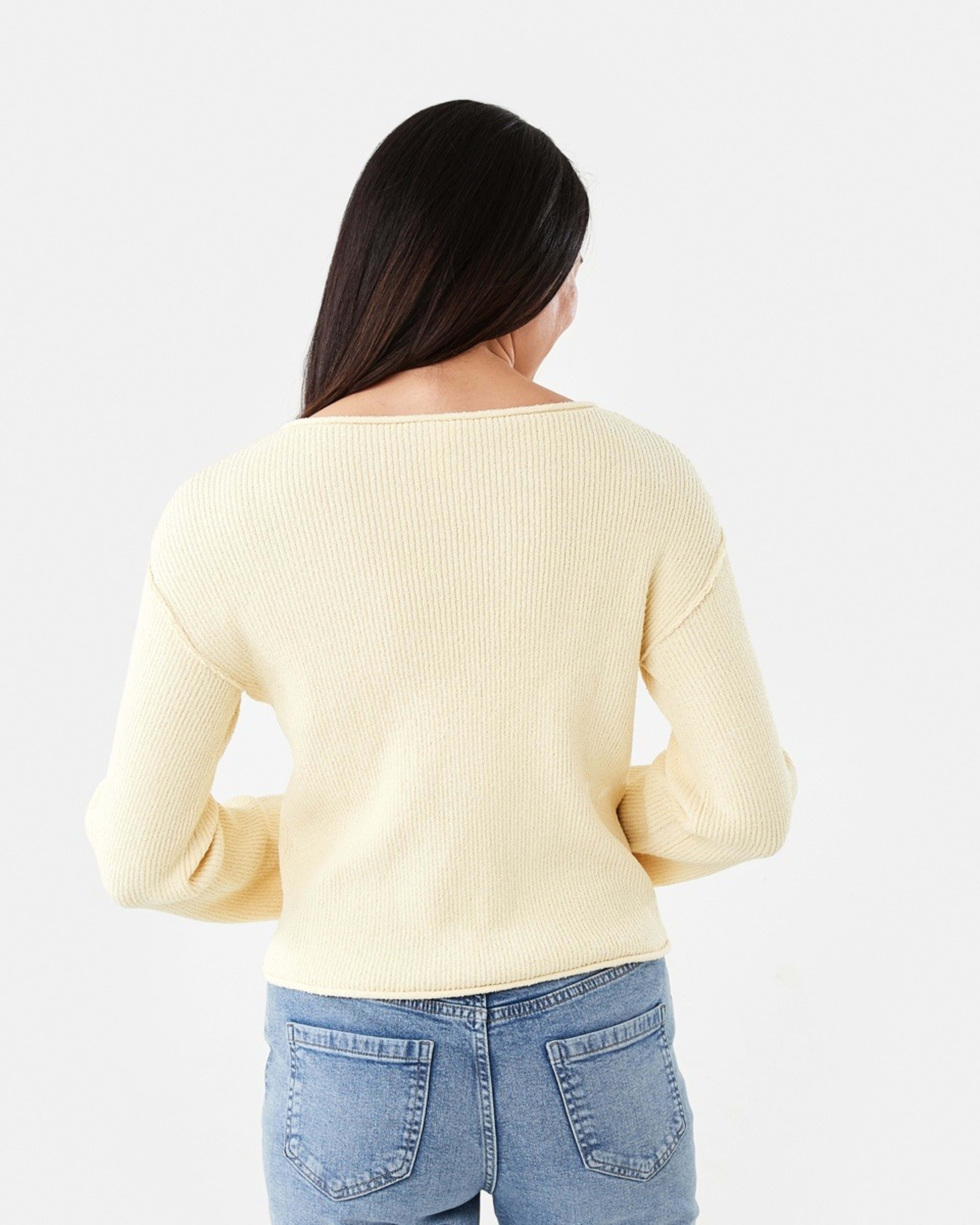 3 Textured Boat Neck Jumper FLAN, 3 of 5