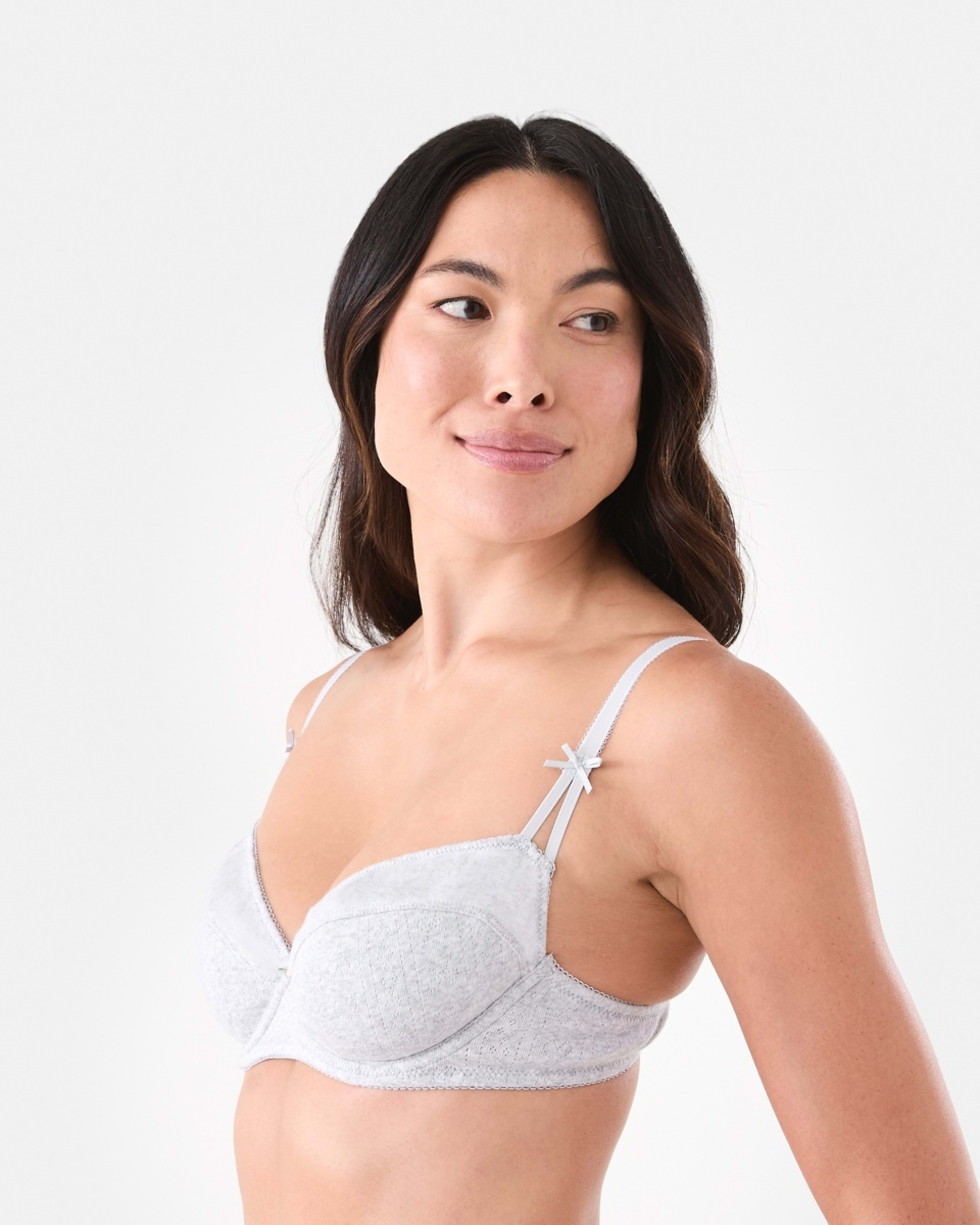 2 Pointelle Soft Cup Bra Slvr Marle, 2 of 6