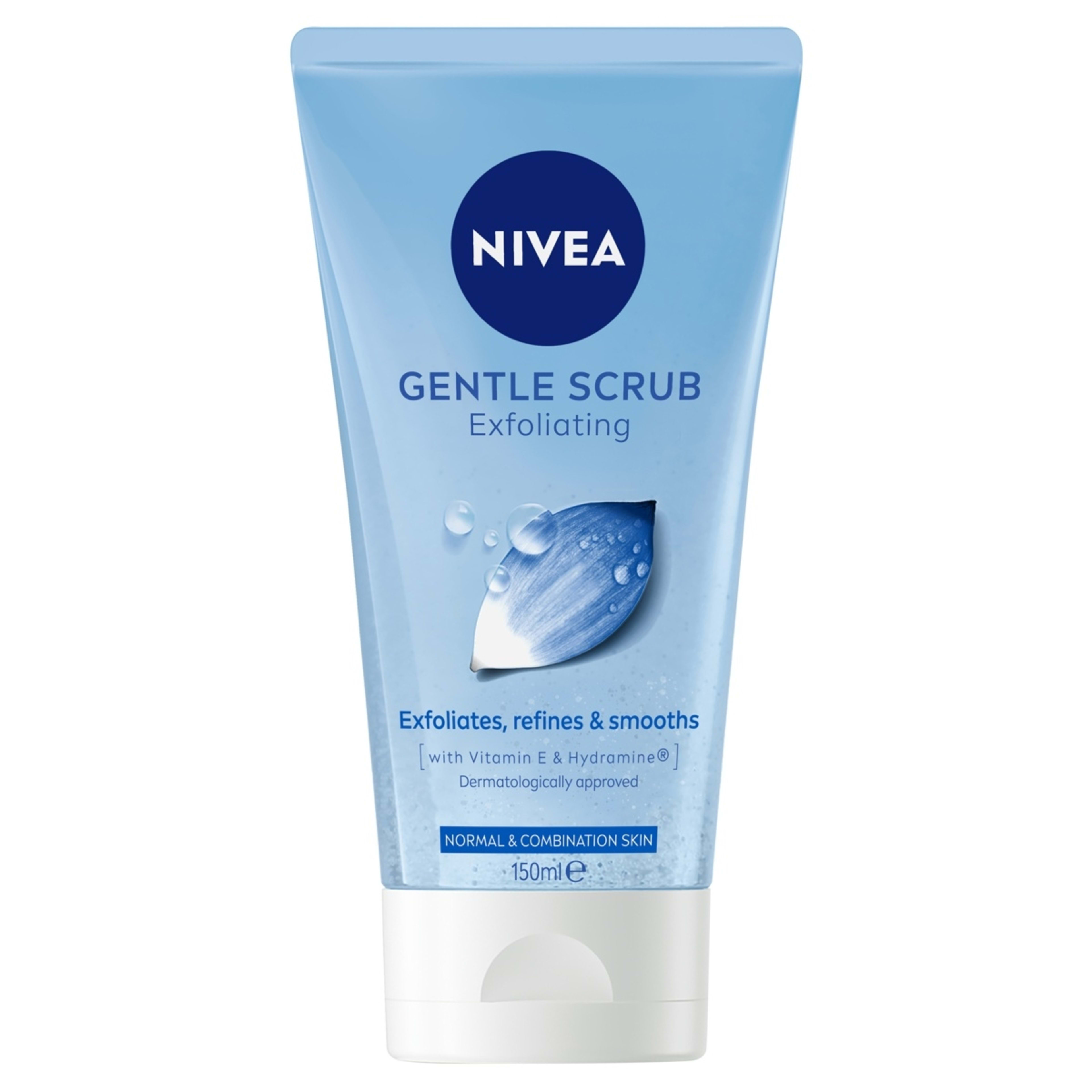 1 Nivea Gentle Exfoliating Scrub 150ml - Lotus Flower, Vitamin E and Hydramine