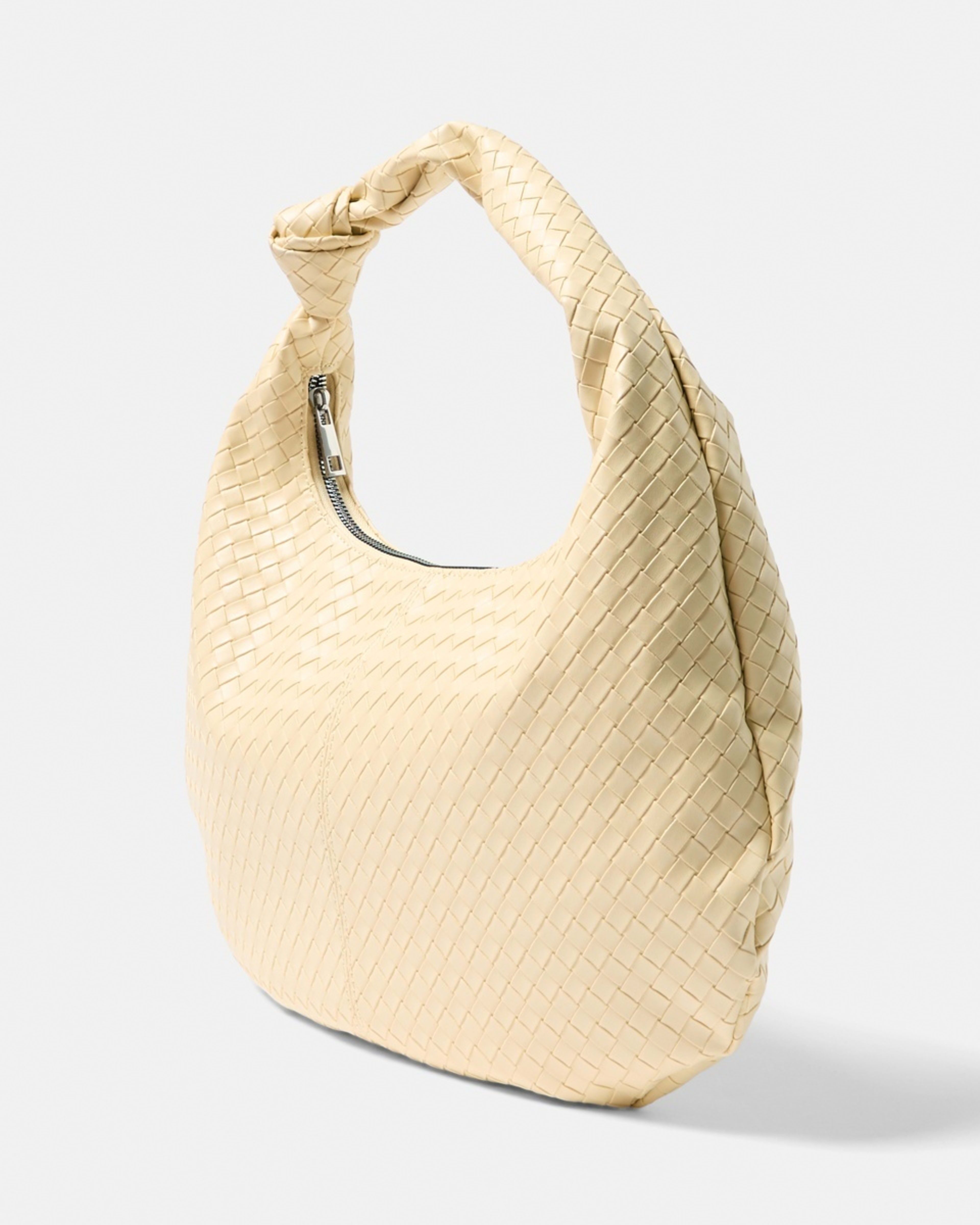 2 Weave Shoulder Bag LEMON CREAM, 2 of 4