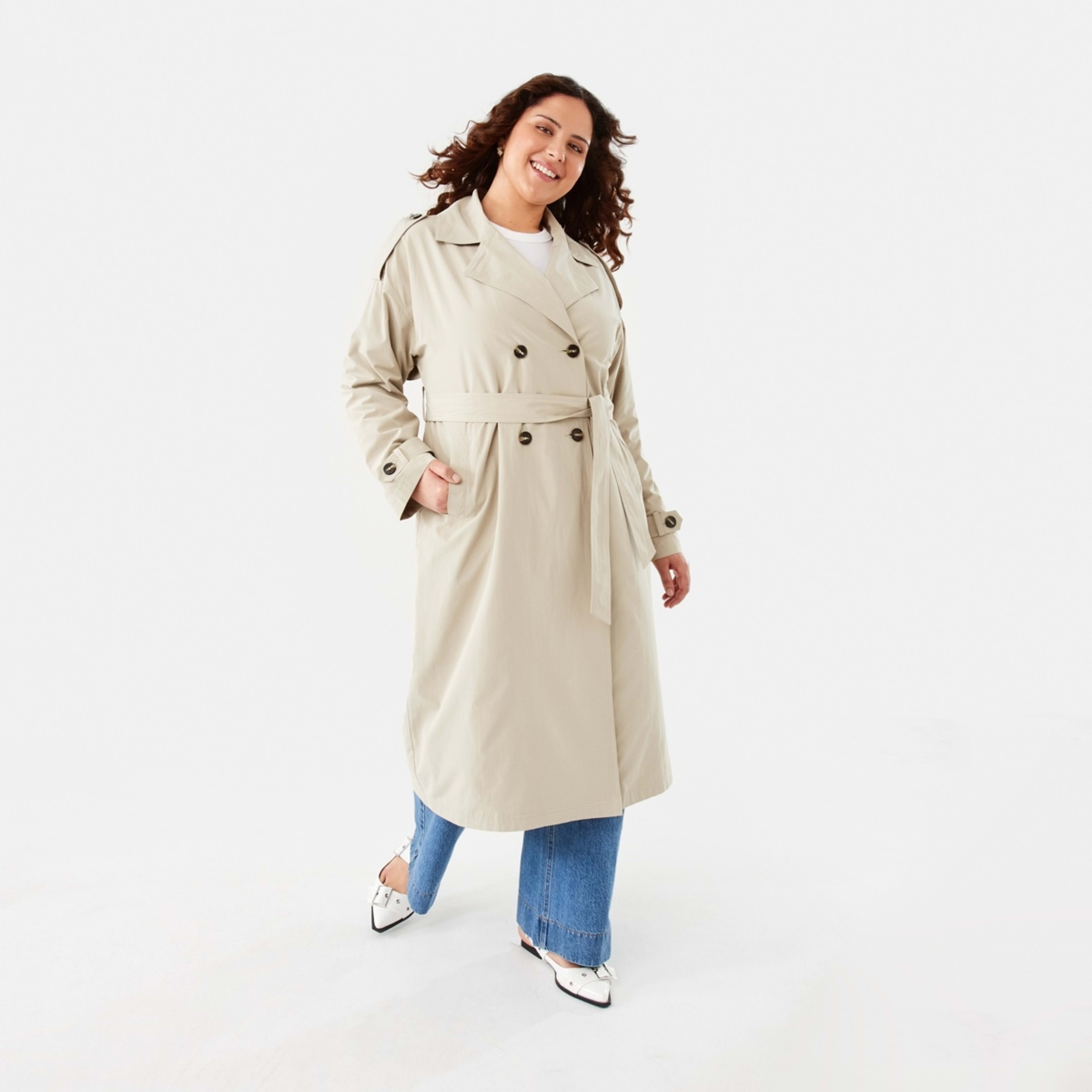 2 Longline Trench Natural Beige, 2 of 10